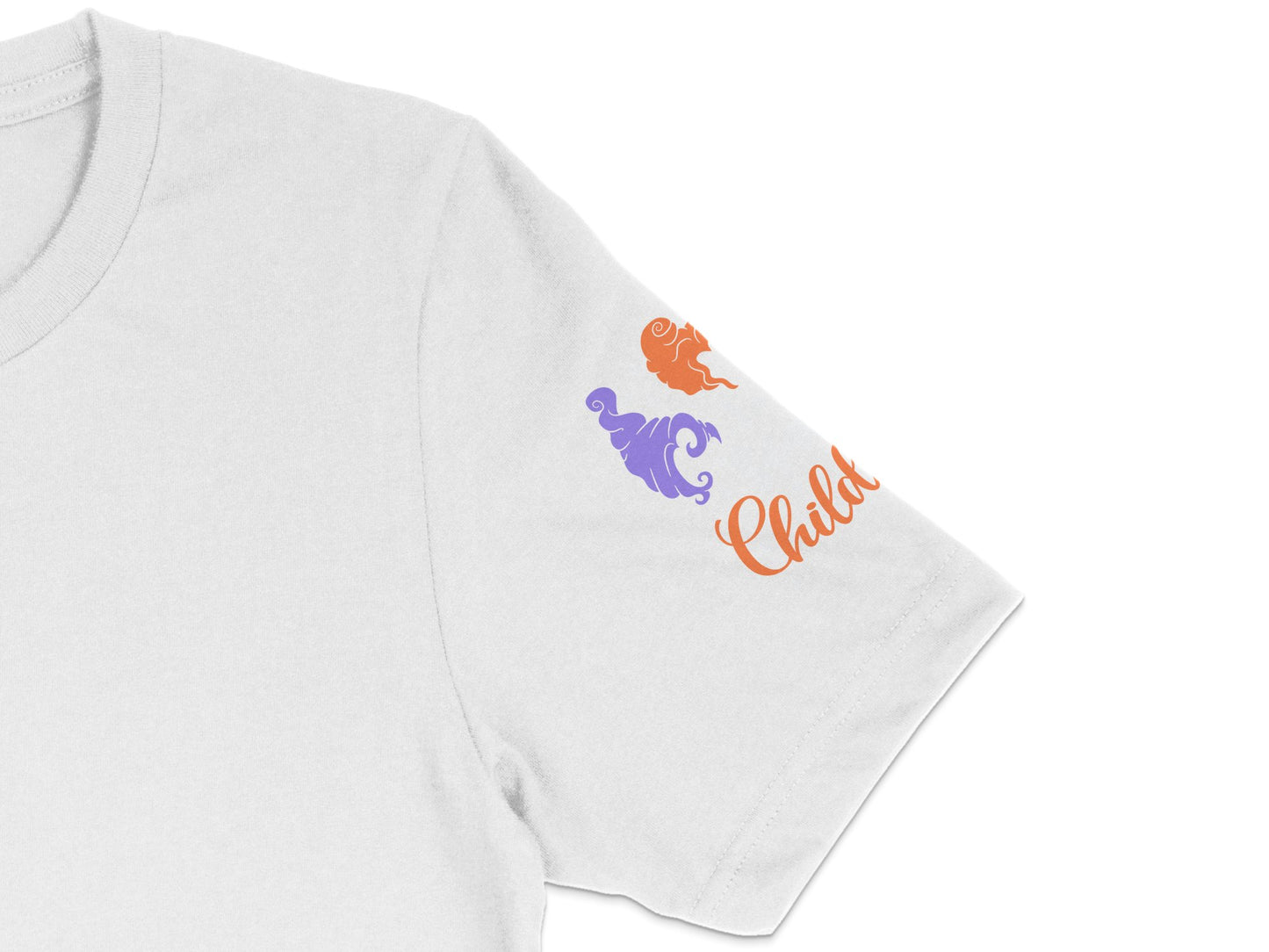 Chic Seahorse Graphic T-Shirt, Orange Purple Print, Casual Women’s Summer Fashion Top
