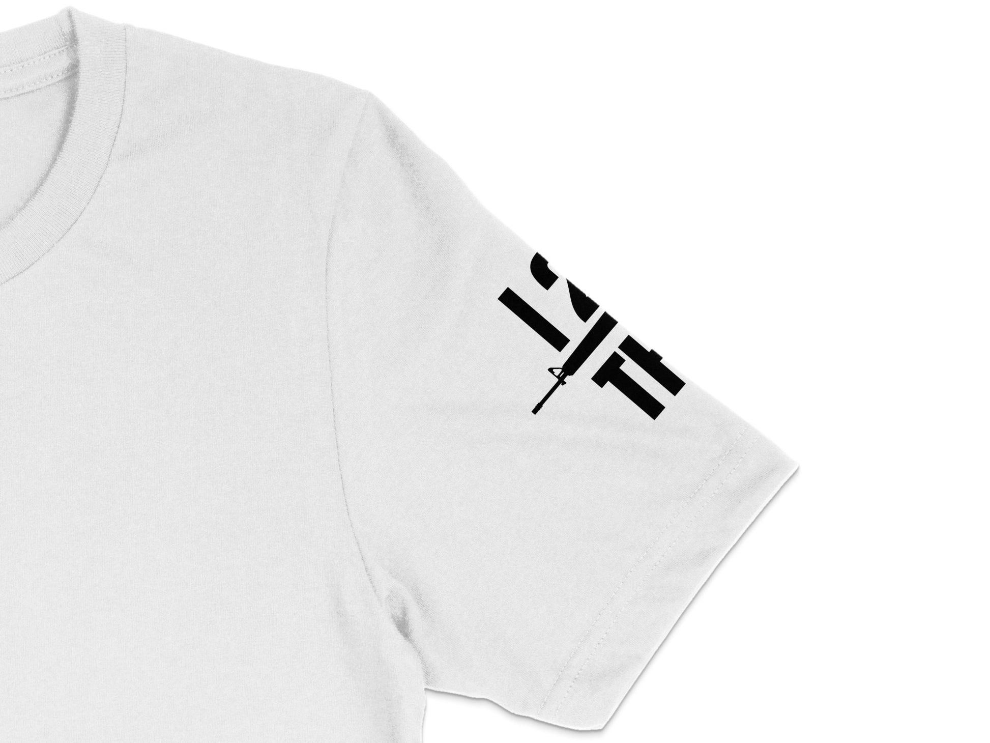 Minimalist White T-Shirt with Black Abstract Design, Casual Unisex Cotton Tee, Modern Graphic Shirt for Everyday Wear