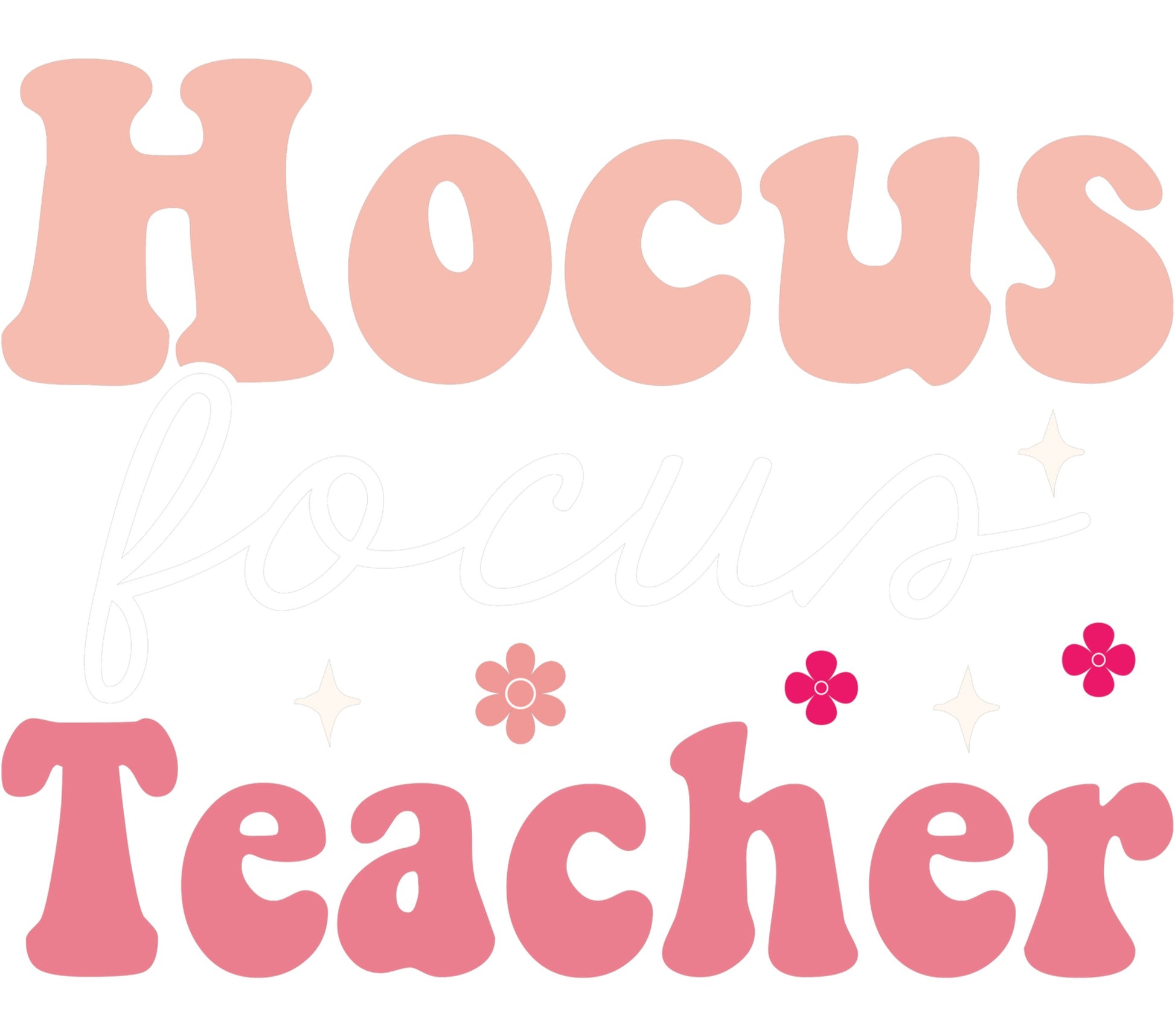 Hocus Pocus Teacher SVG, Halloween Cut File for Cricut, Silhouette, Pink Fall Teacher Design, Digital Download, DIY Craft Project Art