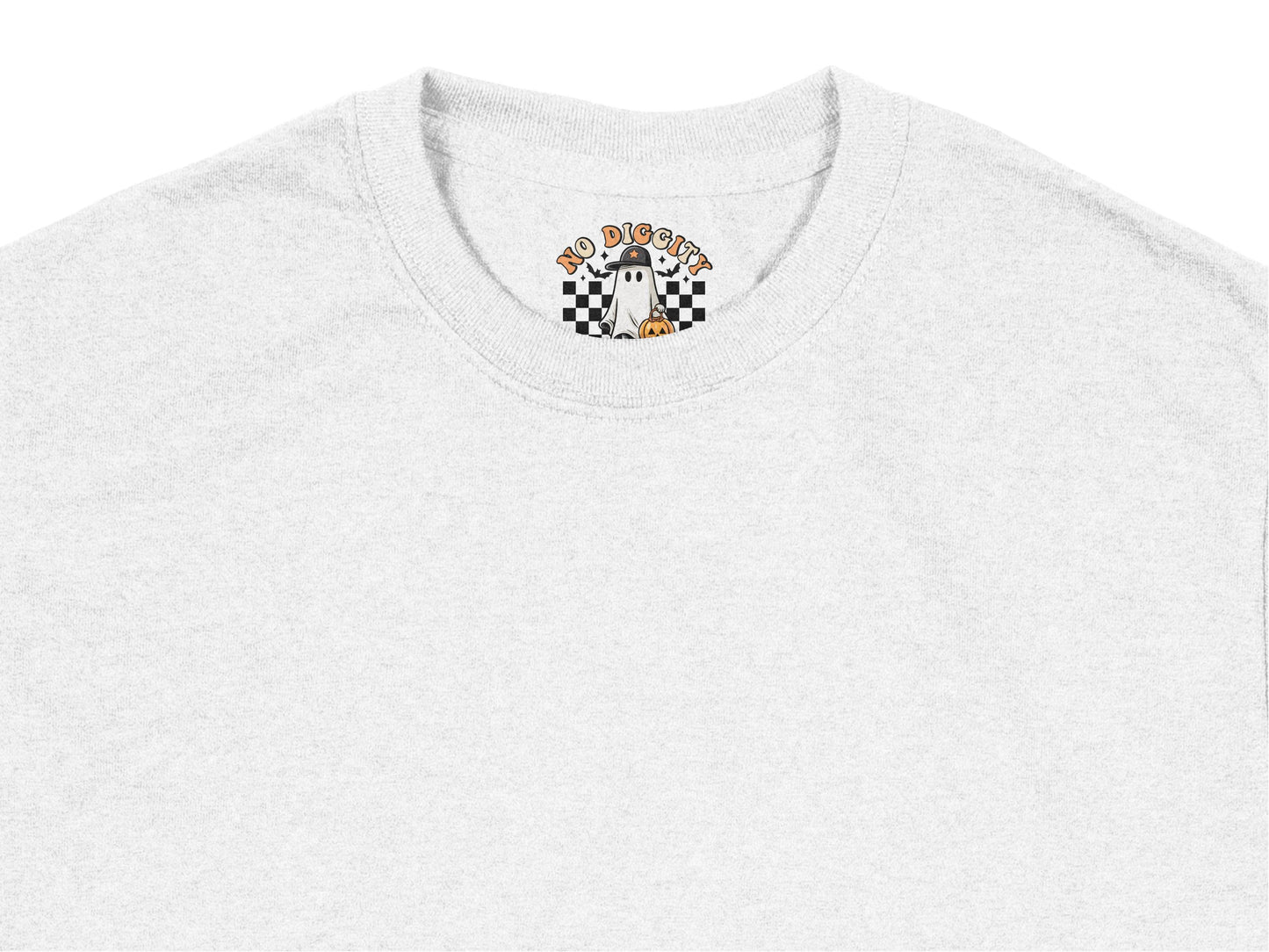 White T-Shirt with Checkerboard and Dice Graphic, Casual Unisex Tee, Stylish Streetwear Top