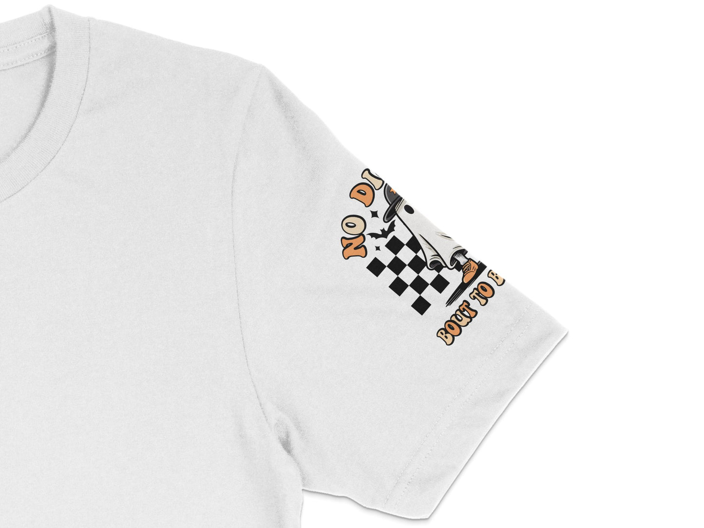 Checkerboard Race Flag Graphic T-Shirt, Trendy Unisex Casual White Top, Urban Streetwear Style Tee