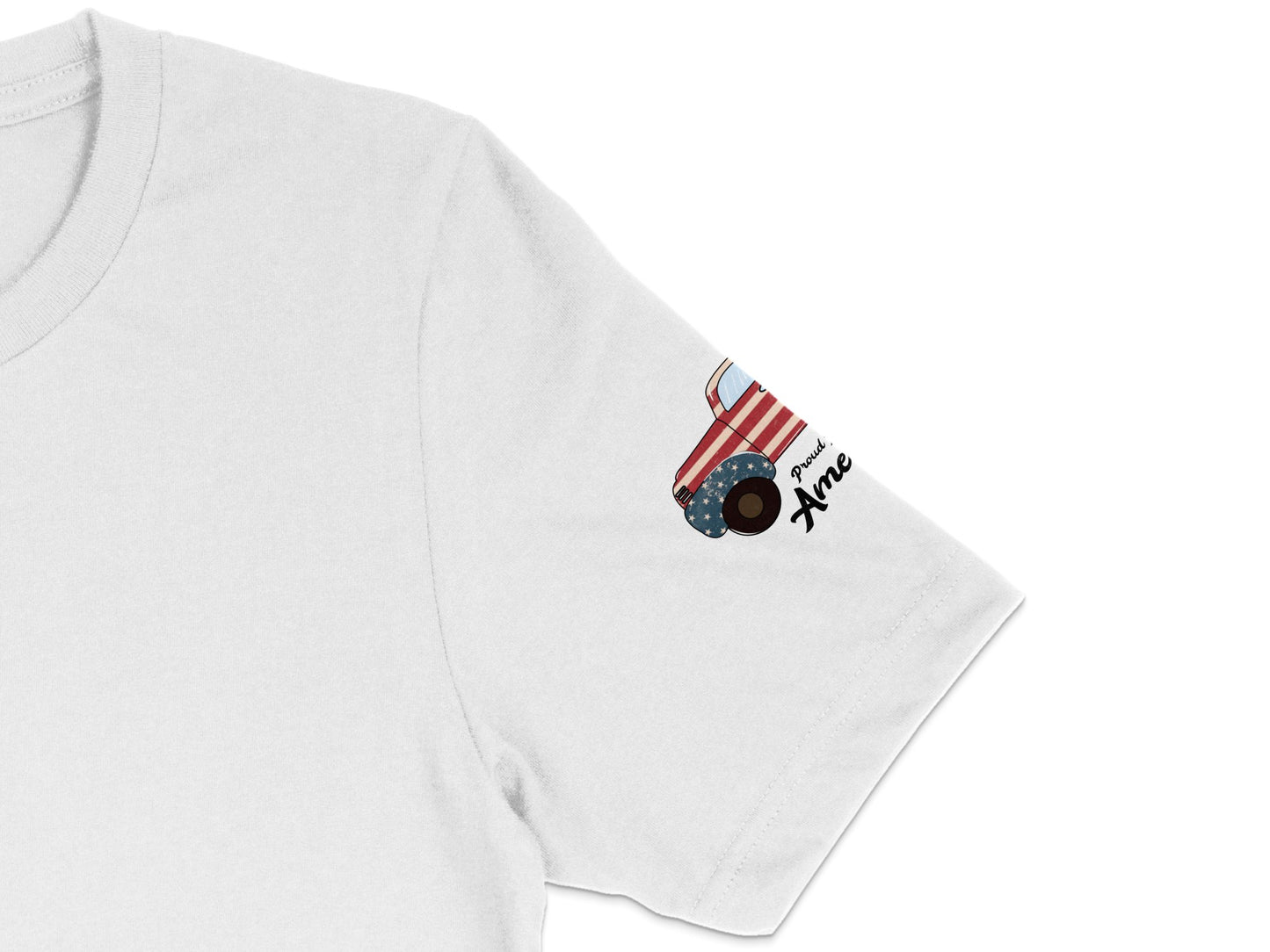 White T-Shirt with American Flag Skateboard Design, Unisex Casual Graphic Tee, Trendy Streetwear Shirt