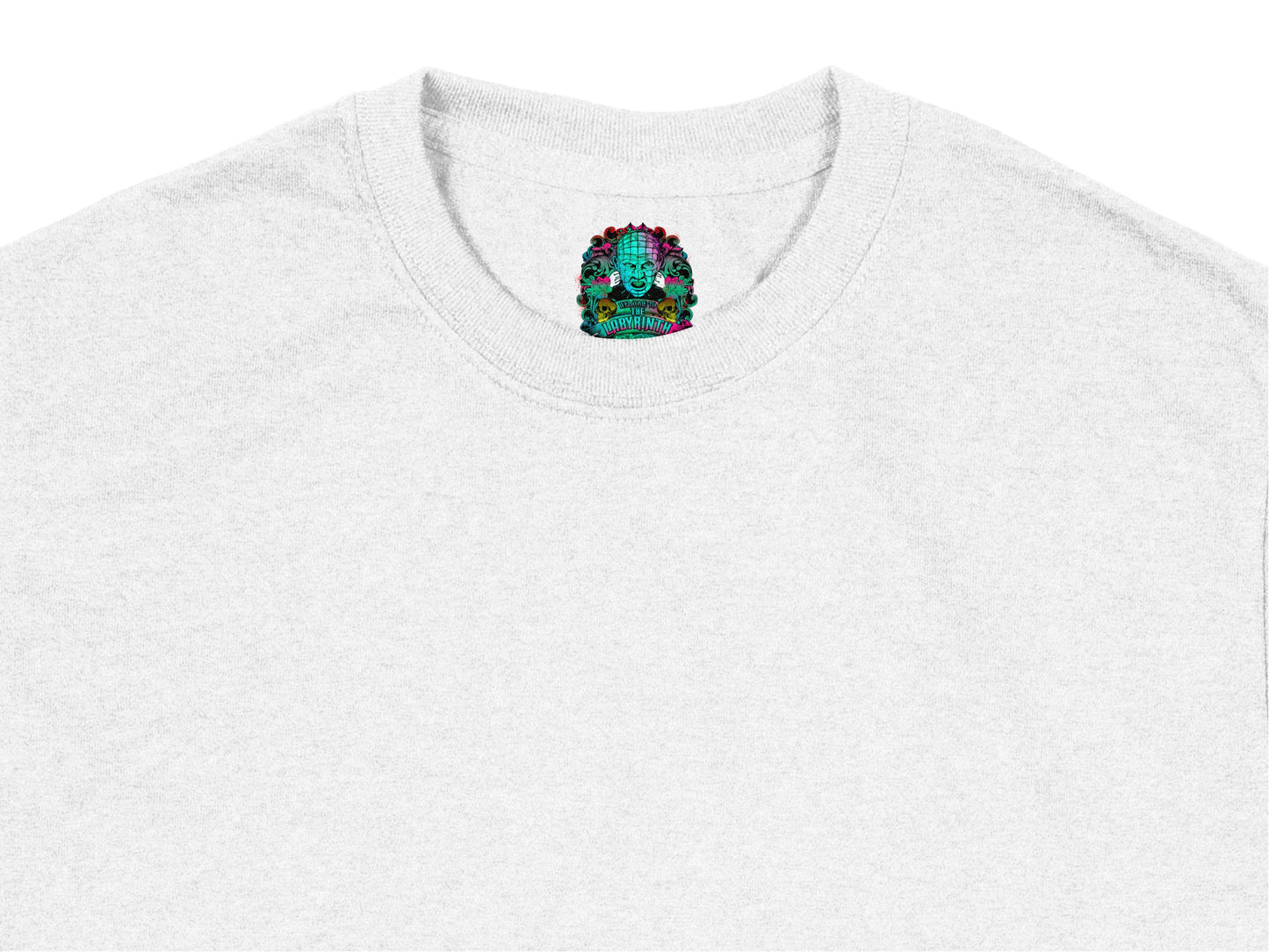 Men's Gray T-Shirt with Colorful Sugar Skull Design, Casual Cotton Tee, Unique Day of the Dead Apparel