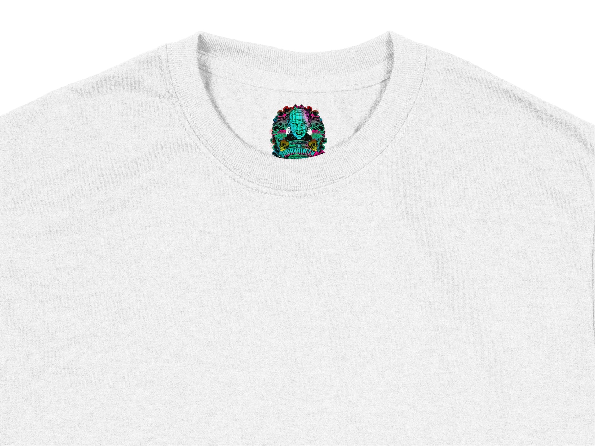 Men's Gray T-Shirt with Colorful Sugar Skull Design, Casual Cotton Tee, Unique Day of the Dead Apparel