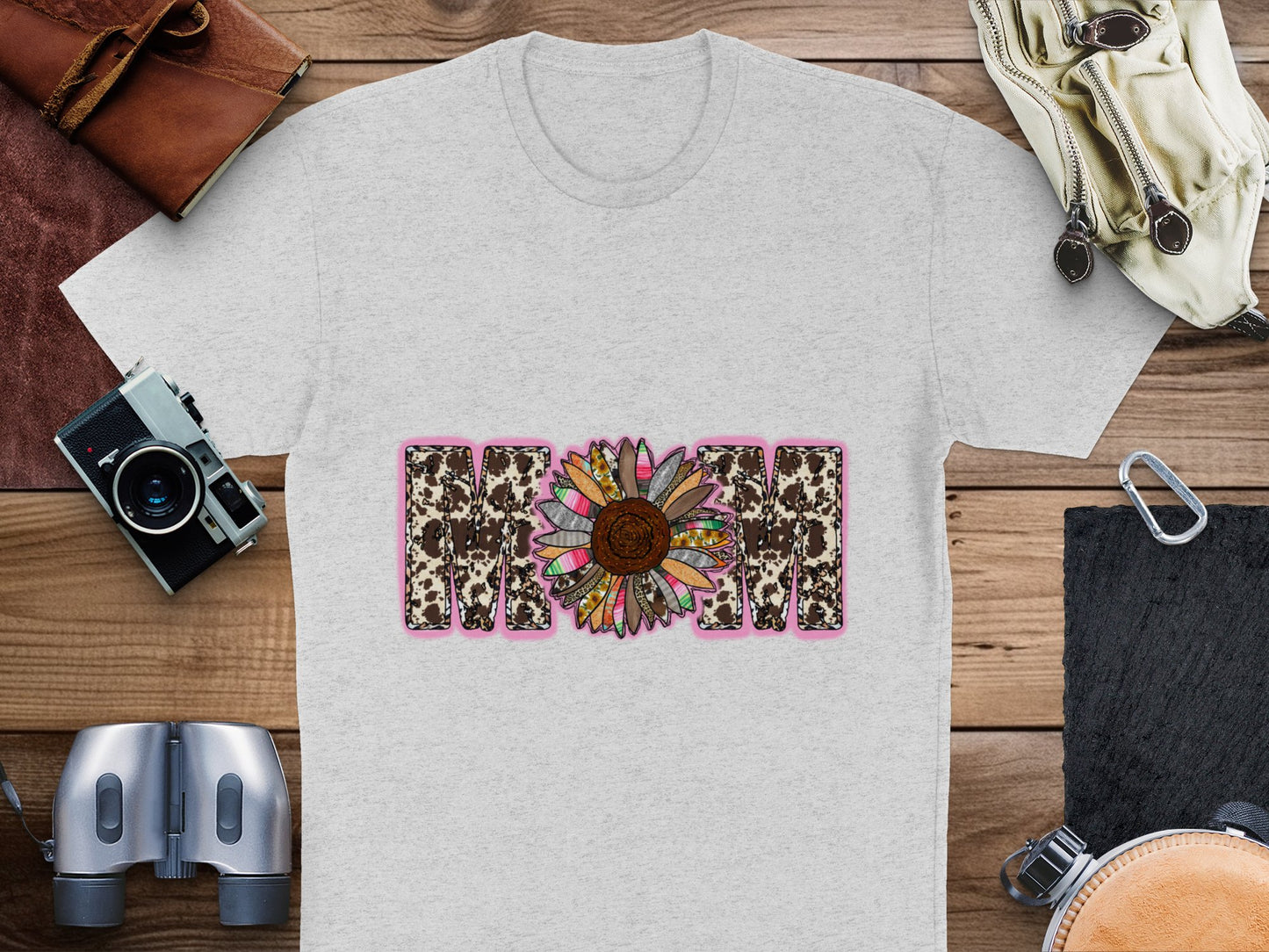 Vintage Floral Print T-Shirt, Boho Chic Flower Graphic Tee, Casual Summer Cotton Top for Women and Men