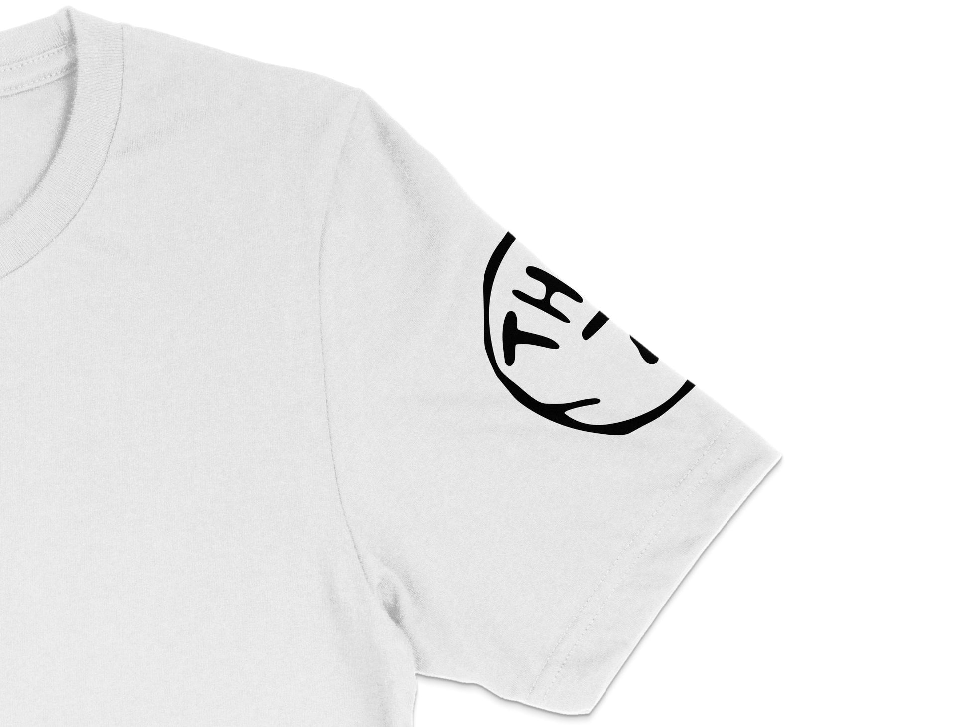 Minimalist Smiley Face T-Shirt, Modern Abstract Graphic Tee, Unisex White Cotton Shirt, Casual Streetwear, Trendy Top for All Ages