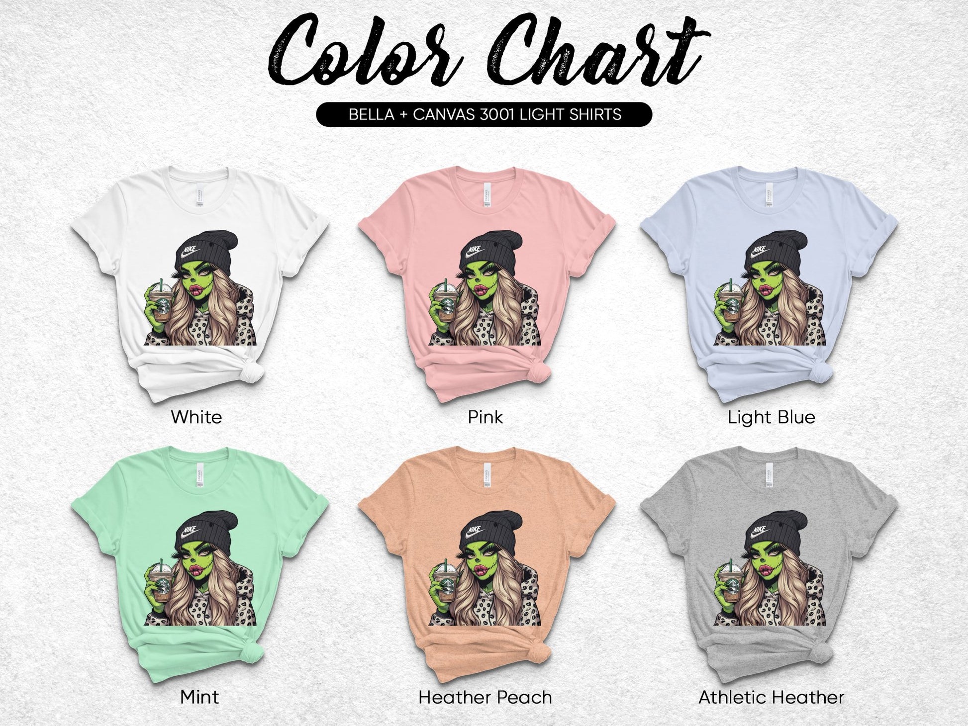 Bella Canvas 3001 Light T-Shirts, Multiple Colors, Trendy Graphic Tee, Women's Casual Wear