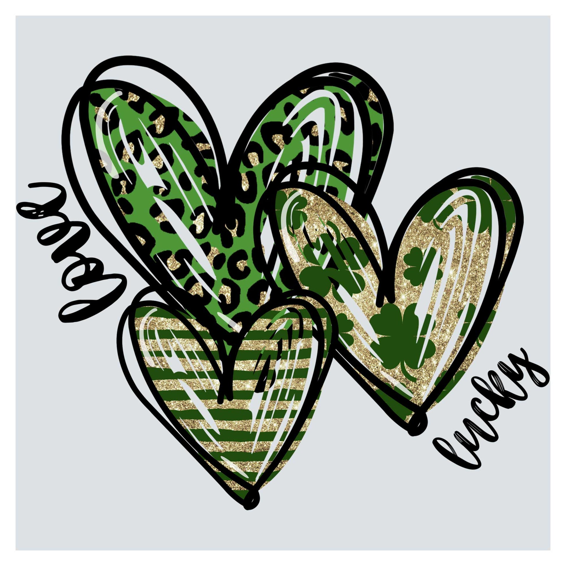 a couple of hearts that are on top of each other