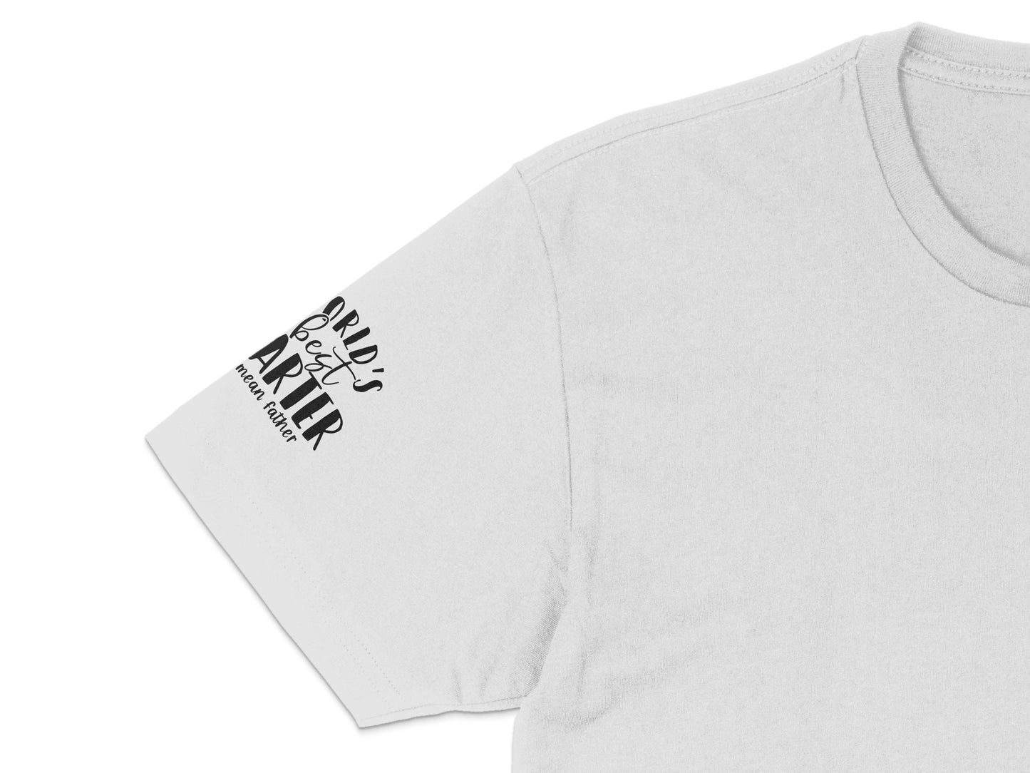 Men's White T-Shirt with Bold Graphic Print, Casual Streetwear, Modern Typography Design, Comfort Fit