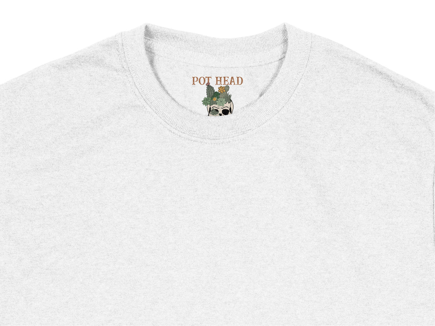 Pot Head Skull Graphic T-Shirt, Funny Stoner Gift, Unisex Cotton Tee, Casual Wear, Trendy Hipster Clothing, Unique Design Top