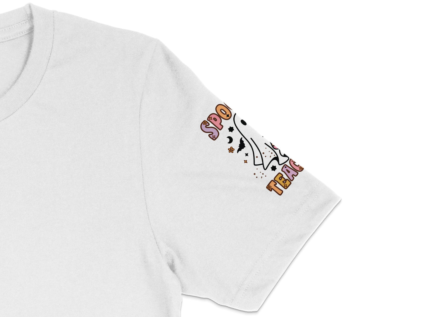 Spooky Season T-Shirt Cute Ghost Graphic Fun Halloween Tee Casual Fall Fashion Unisex Shirt