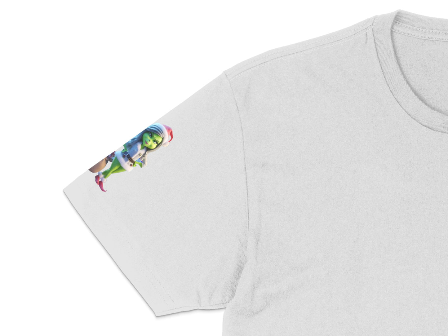 Women's Graphic Tee White T-Shirt with Colorful Anime Character Print Stylish Casual Top