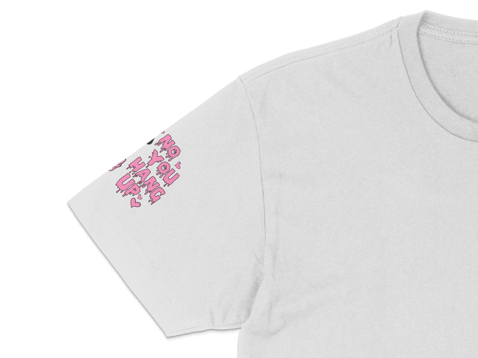 Women's White T-Shirt with Pink Graphic Text, Casual Cotton Tee, Trendy Typography Shirt