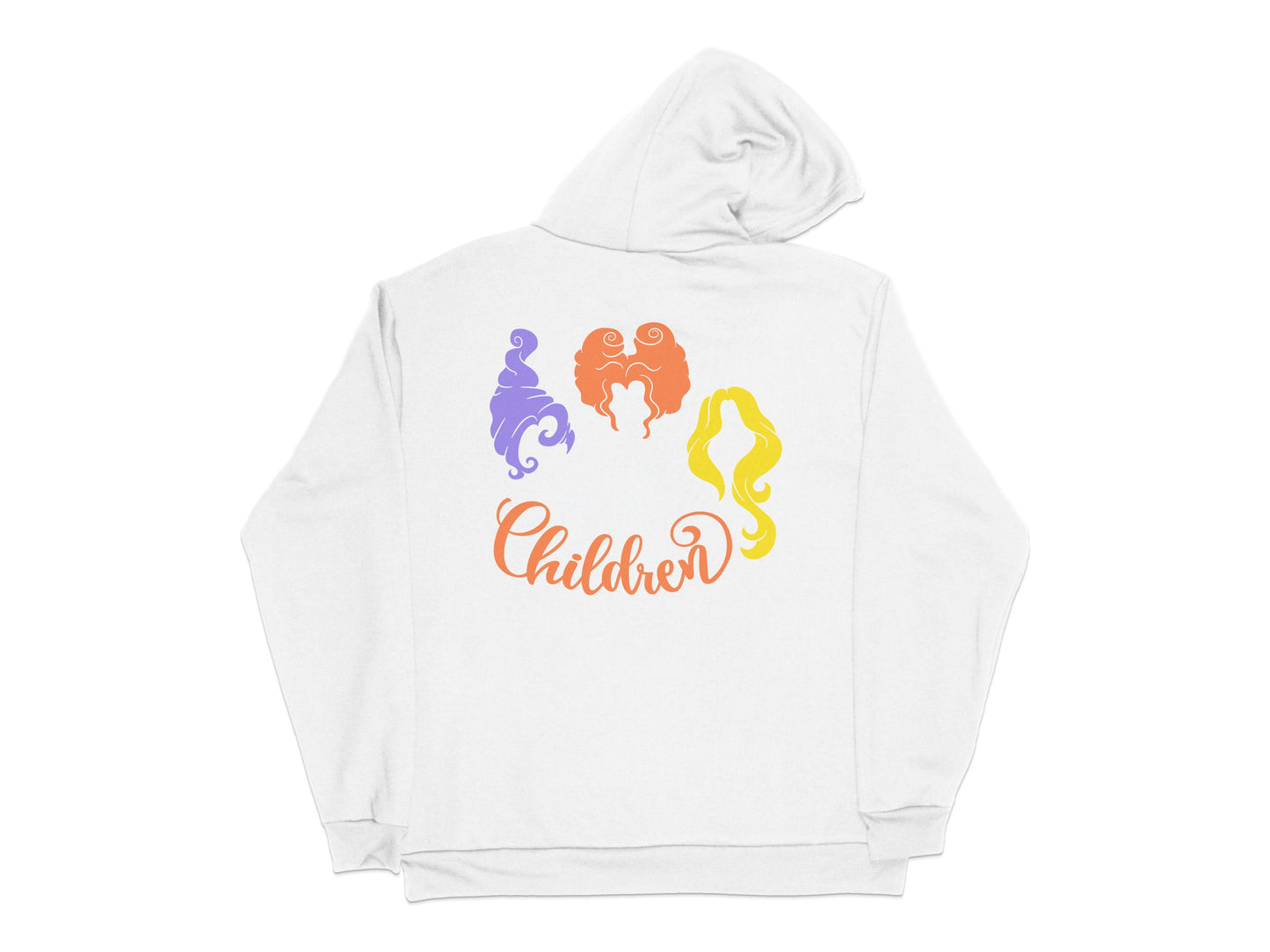 Children Colorful Hoodie Sweatshirt, Unisex Kids White Pullover with Bright Designs