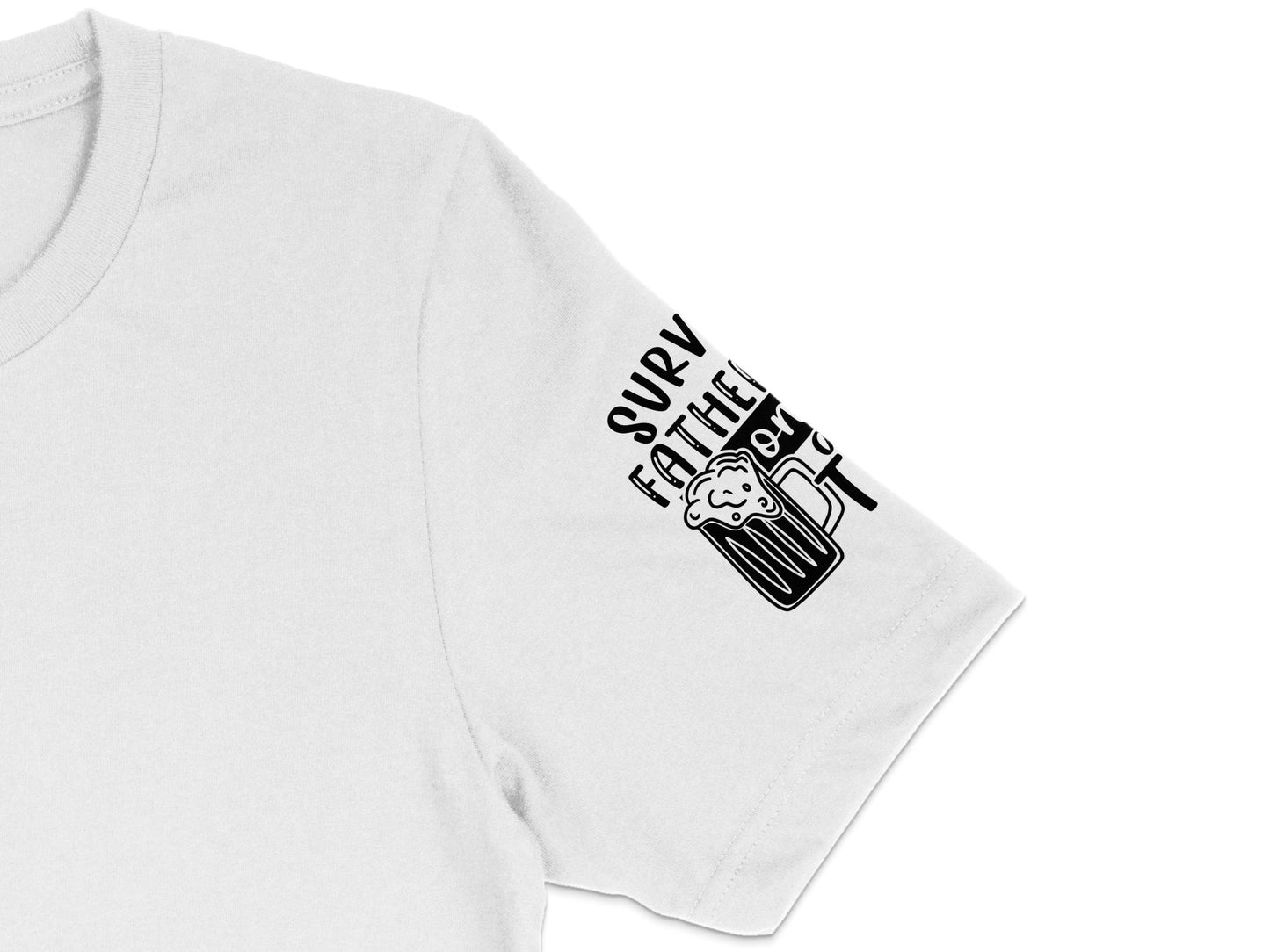 Super Father T-Shirt, White Cotton Tee, Men's Graphic Shirt, Dad Present, Father's Day Gift, Casual Outfit