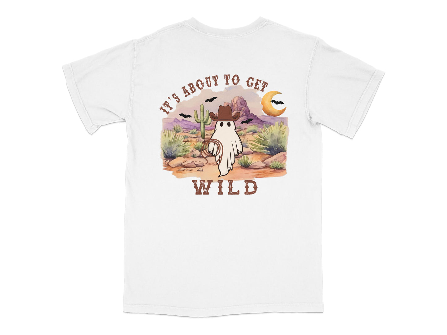 Kids Desert Adventure T-Shirt, Cute Dinosaur Graphic, 'It's About To Get Wild' Tee, Unisex Children’s Apparel