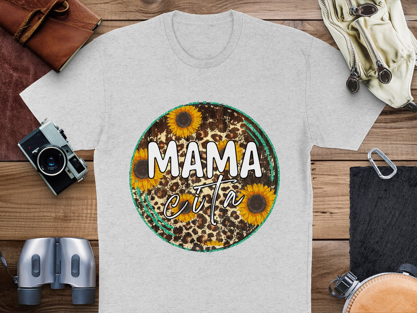 Mama Earth Sunflower Graphic T-Shirt, Eco-Friendly Earth Day Tee, Vintage Boho Style Top for Women and Men