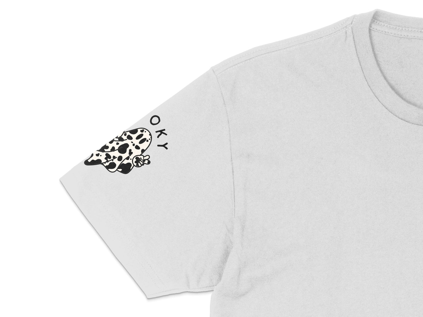 Trendy White T-Shirt with Cute Dalmatian Dog Graphic, Casual Unisex Tee, Stylish Streetwear, Perfect Gift Idea for Dog Lovers