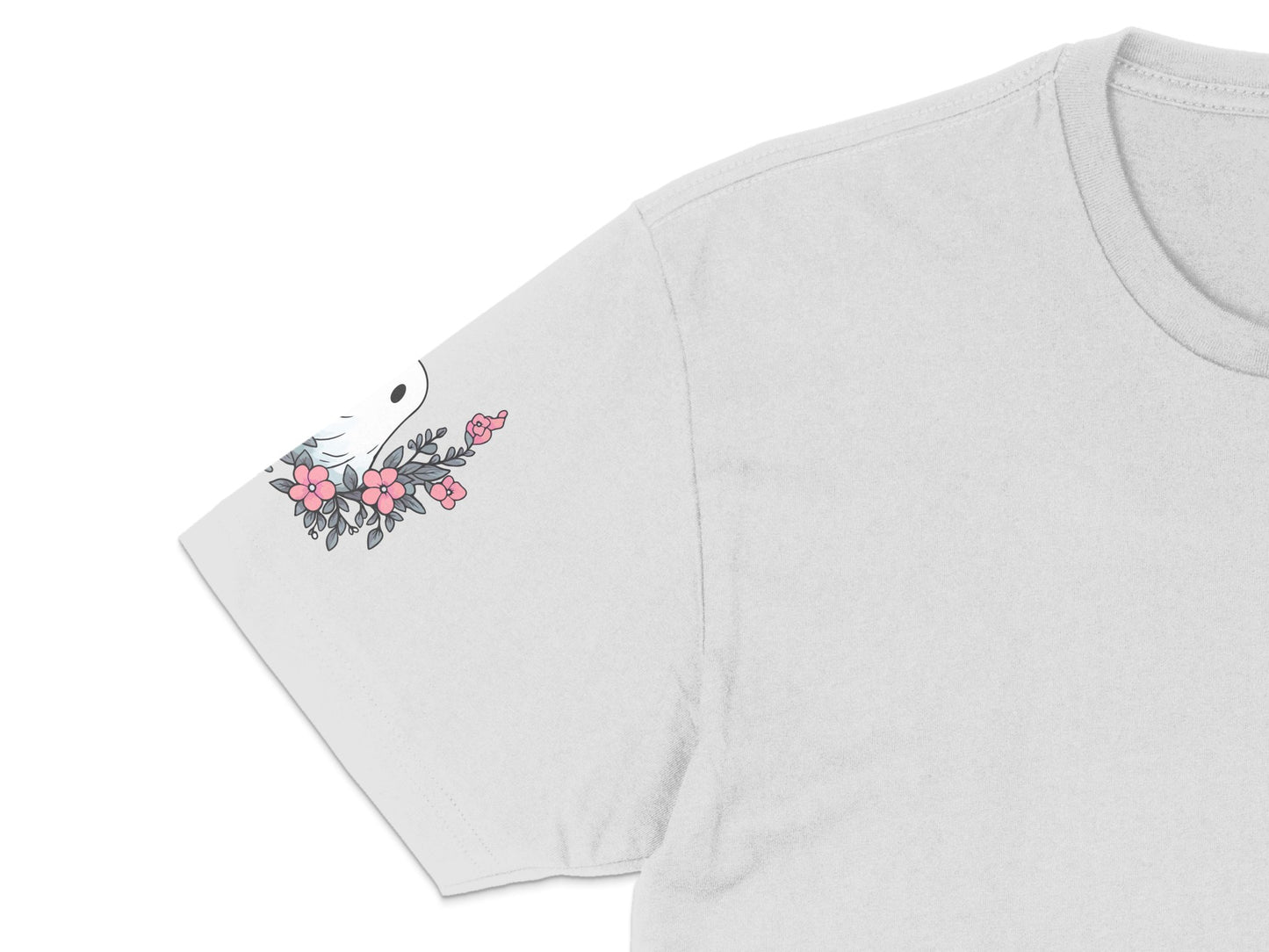 Women's Floral Pocket T-Shirt, Cute Daisy Print, Casual Summer Tee, Soft Cotton Top, Unique Gift Idea