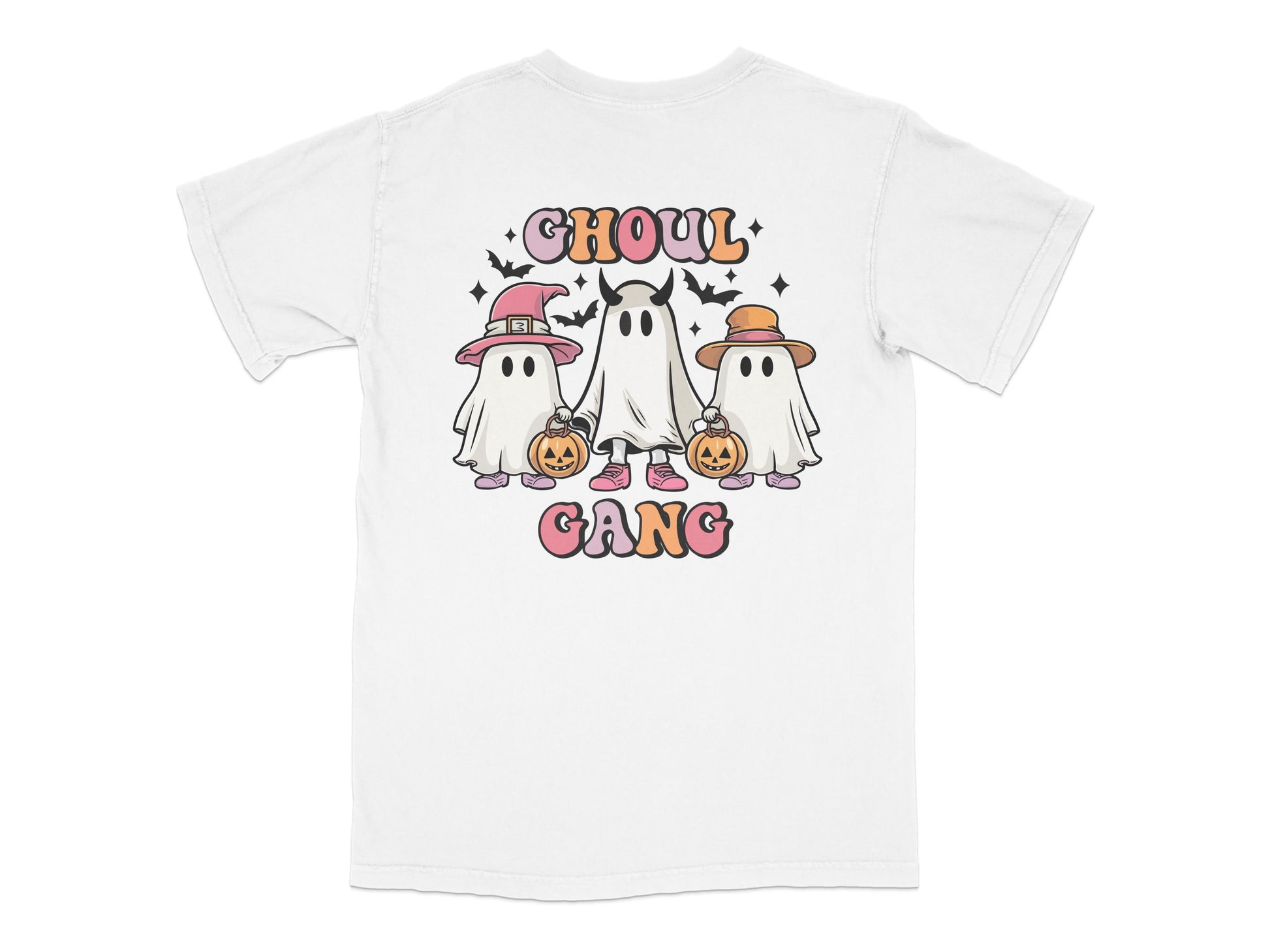 Ghoul Gang T-Shirt, Cute Ghost Halloween Costume Tee, Spooky Fall Apparel for Kids and Adults