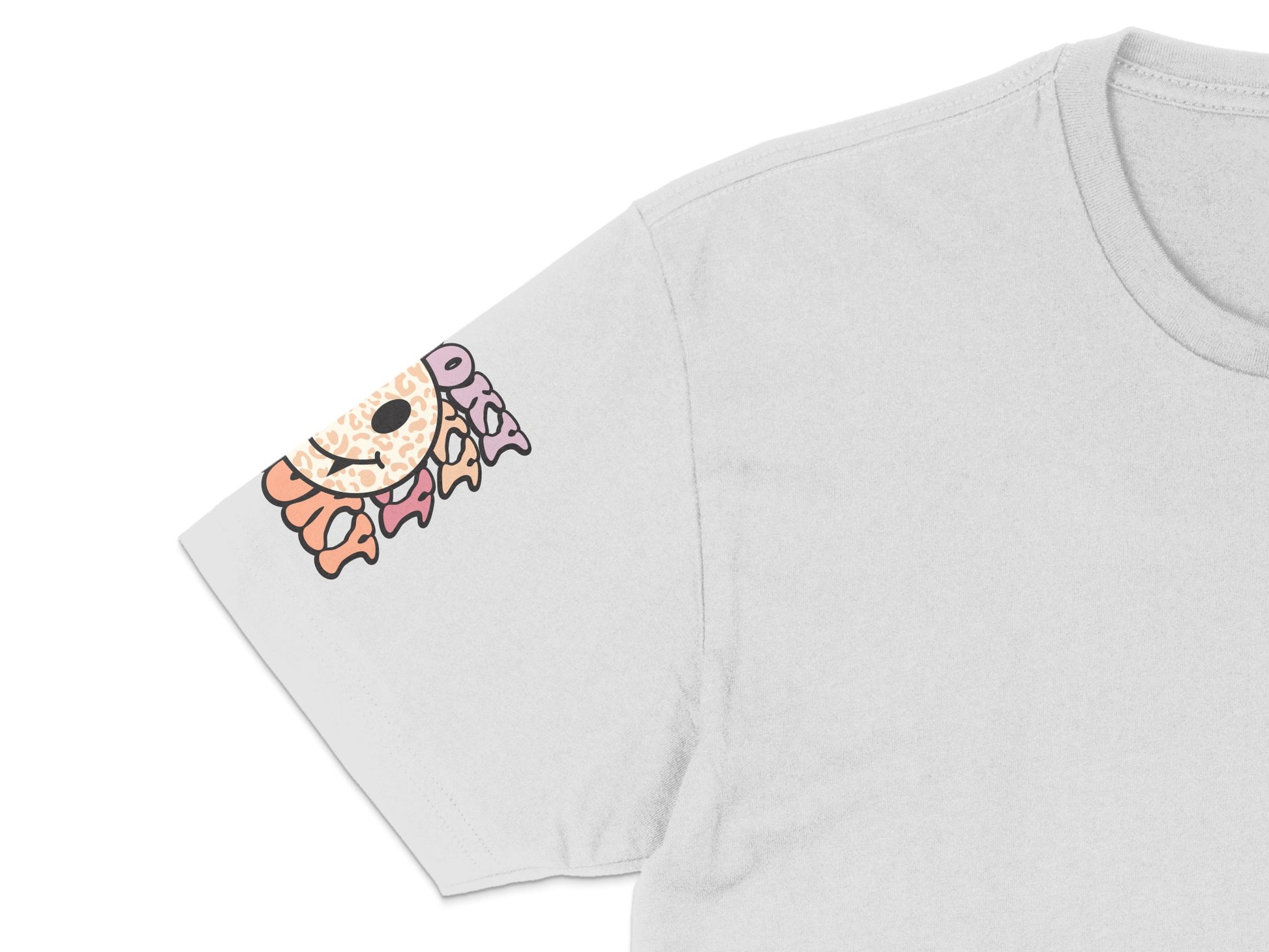 Boho Chic Crescent Moon Graphic T-Shirt, Pink Floral Moon Tee, Women's Casual Fashion Top, Artistic Design, Unique Gift Idea