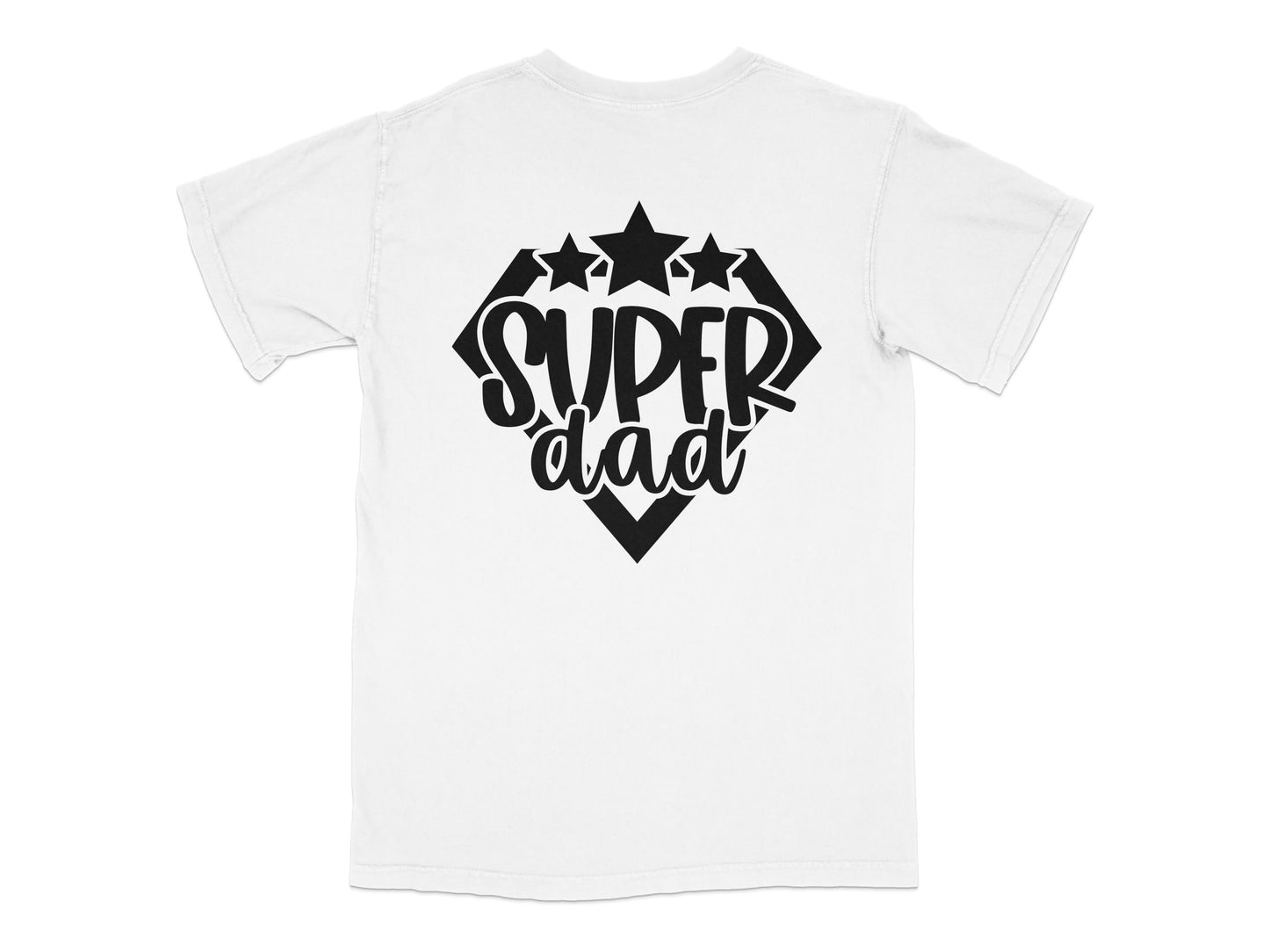Super Dad T-Shirt, Perfect Gift for Father's Day, Men's White Graphic Tee