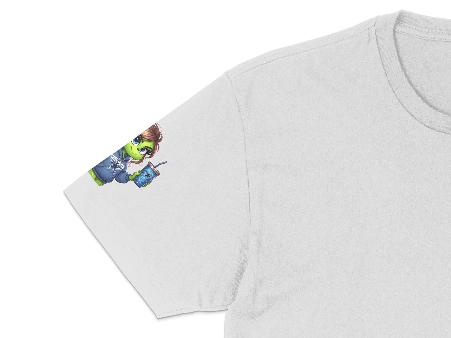 Cartoon Astronaut Print White T-Shirt, Cute Spaceman Design, Casual Kids Wear, Trendy Graphic Tee for Boys and Girls