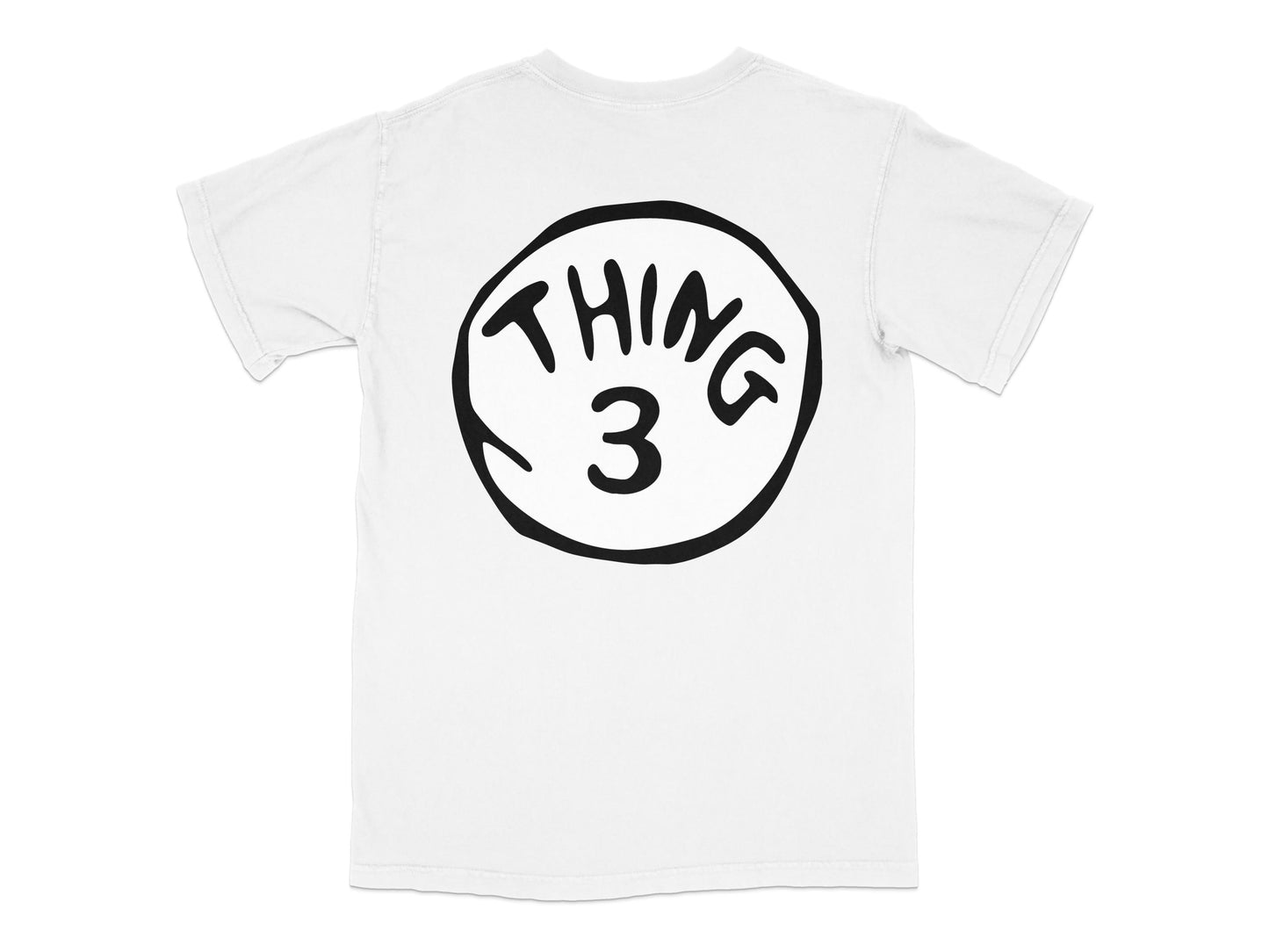 Thing 3 T-Shirt, Fun Group Costume Tee, Family Matching Outfit, Novelty White Shirt