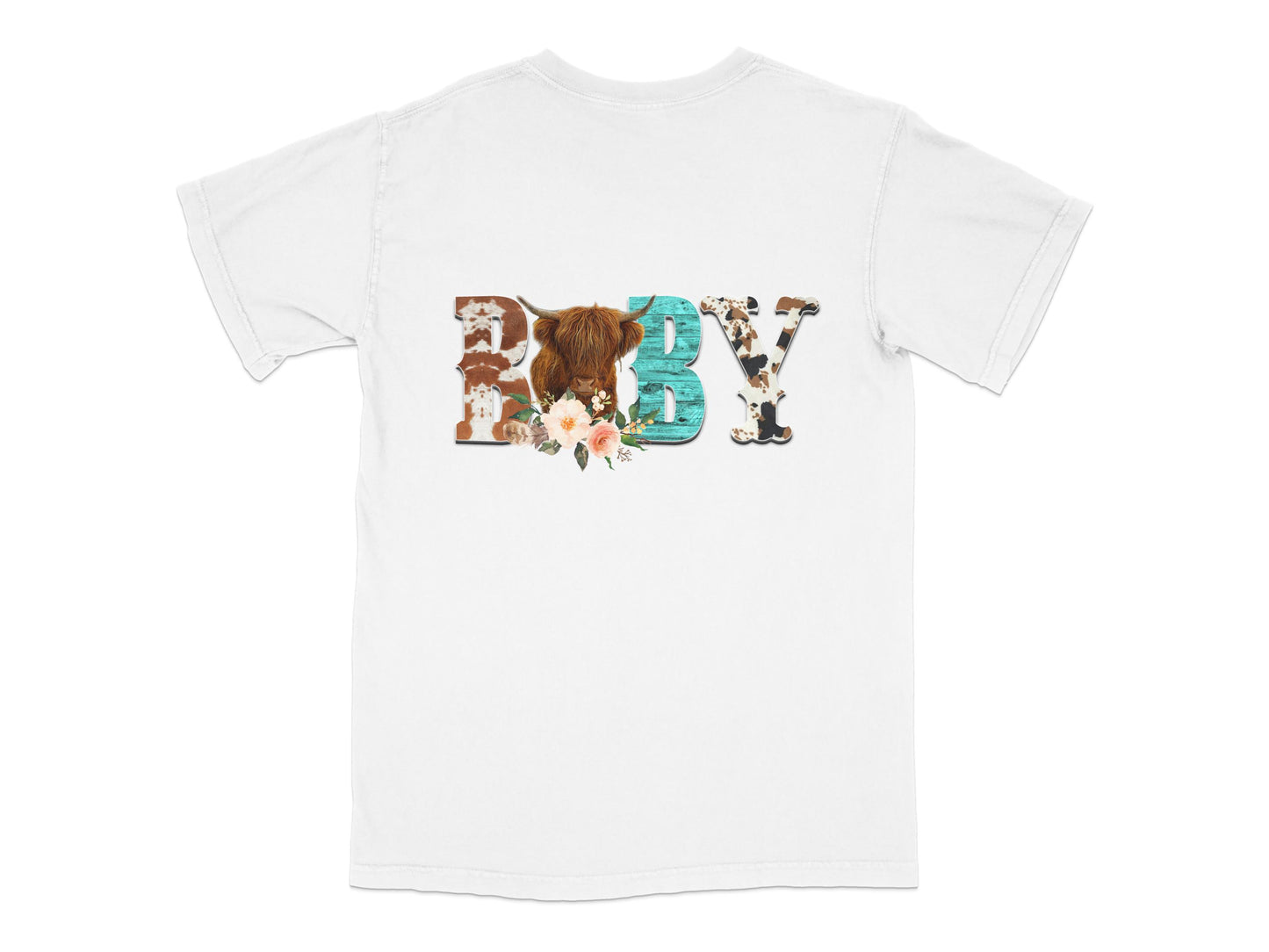 Baby Graphic T-Shirt Cute Floral Animal Letters Casual White Tee for Kids and Toddlers