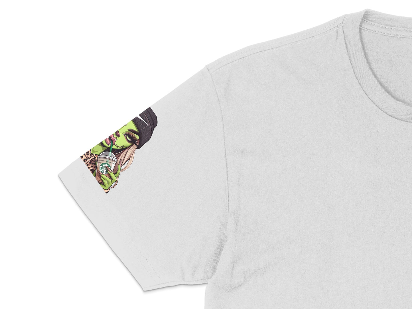 Women's Graphic T-Shirt with Unique Green Monster Print, Casual Cotton Tee, Colorful Summer Top for Y2K Style Fashion Enthusiasts.