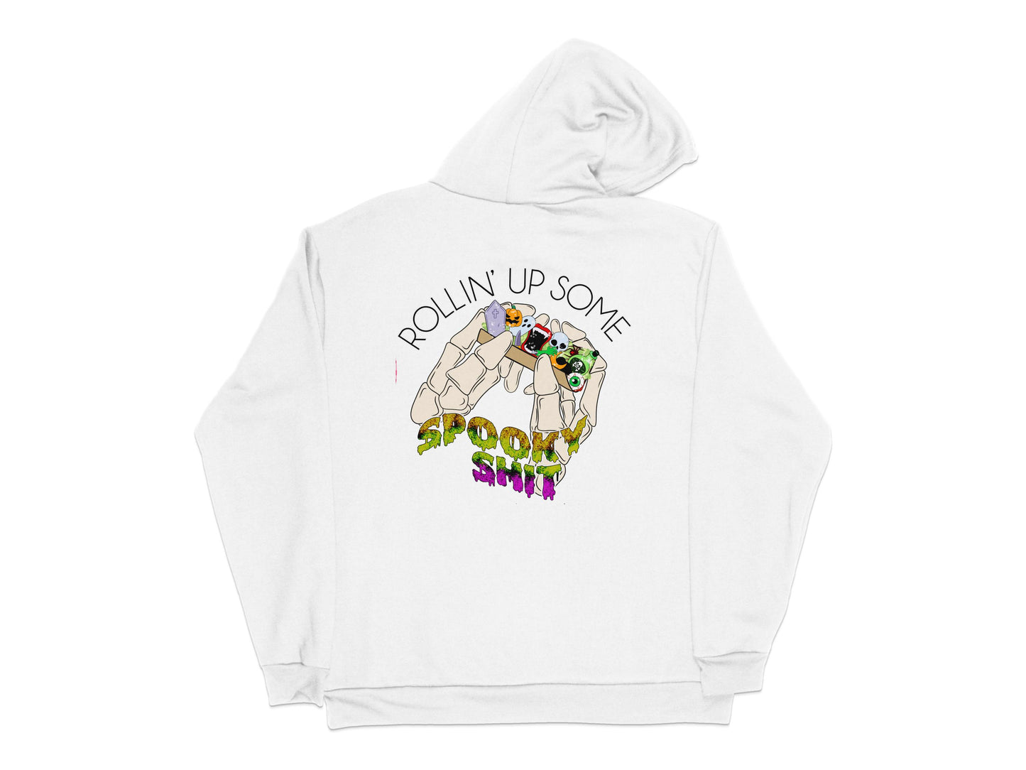 Spooky Vibes Halloween Hoodie, Skeleton Graphic, Casual Fall Fashion, Unisex Sweatshirt, Street Style