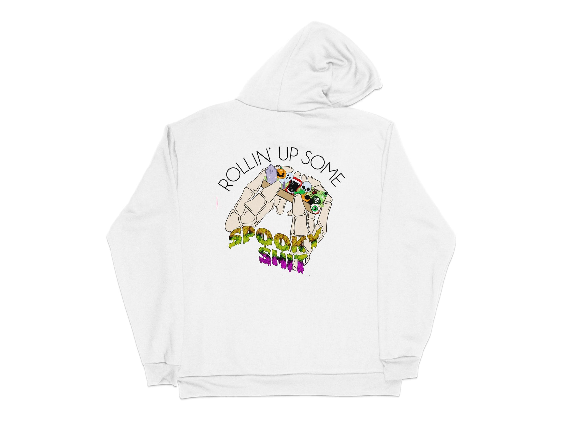Spooky Vibes Halloween Hoodie, Skeleton Graphic, Casual Fall Fashion, Unisex Sweatshirt, Street Style