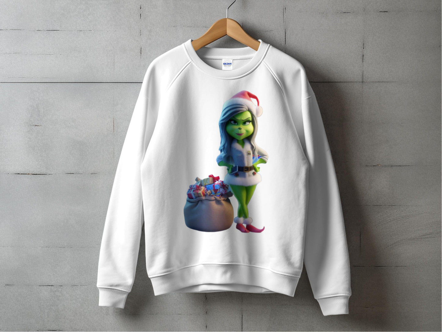 Christmas Elf Sweater, Festive Holiday Sweatshirt, Women's Winter Fashion, Casual Cozy Top, Unique Gift Idea