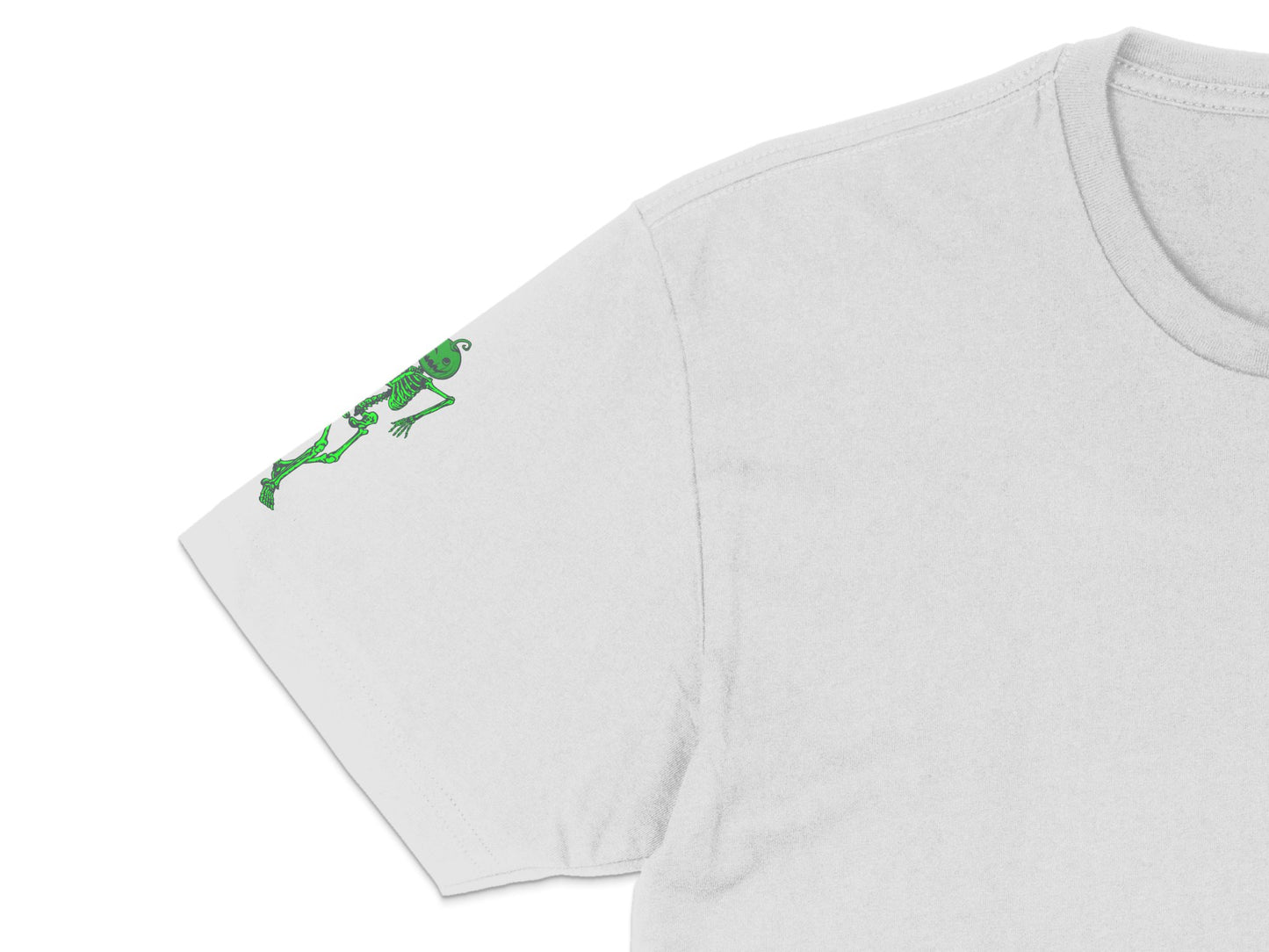 White T-Shirt with Green Lizard Design, Unisex Graphic Tee, Casual Cotton Shirt