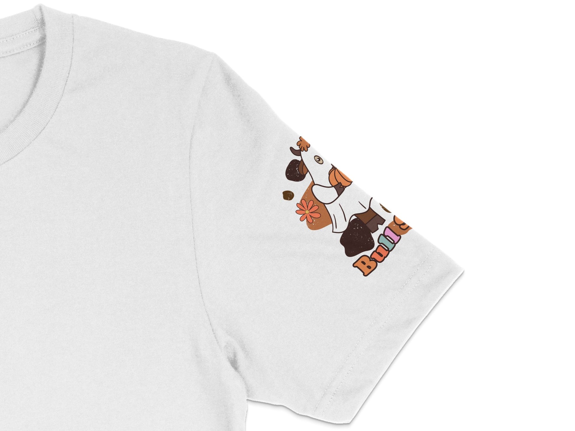 Cute Dog Graphic T-Shirt, White Tee with Cartoon Puppy Design, Casual Fashion for Pet Lovers