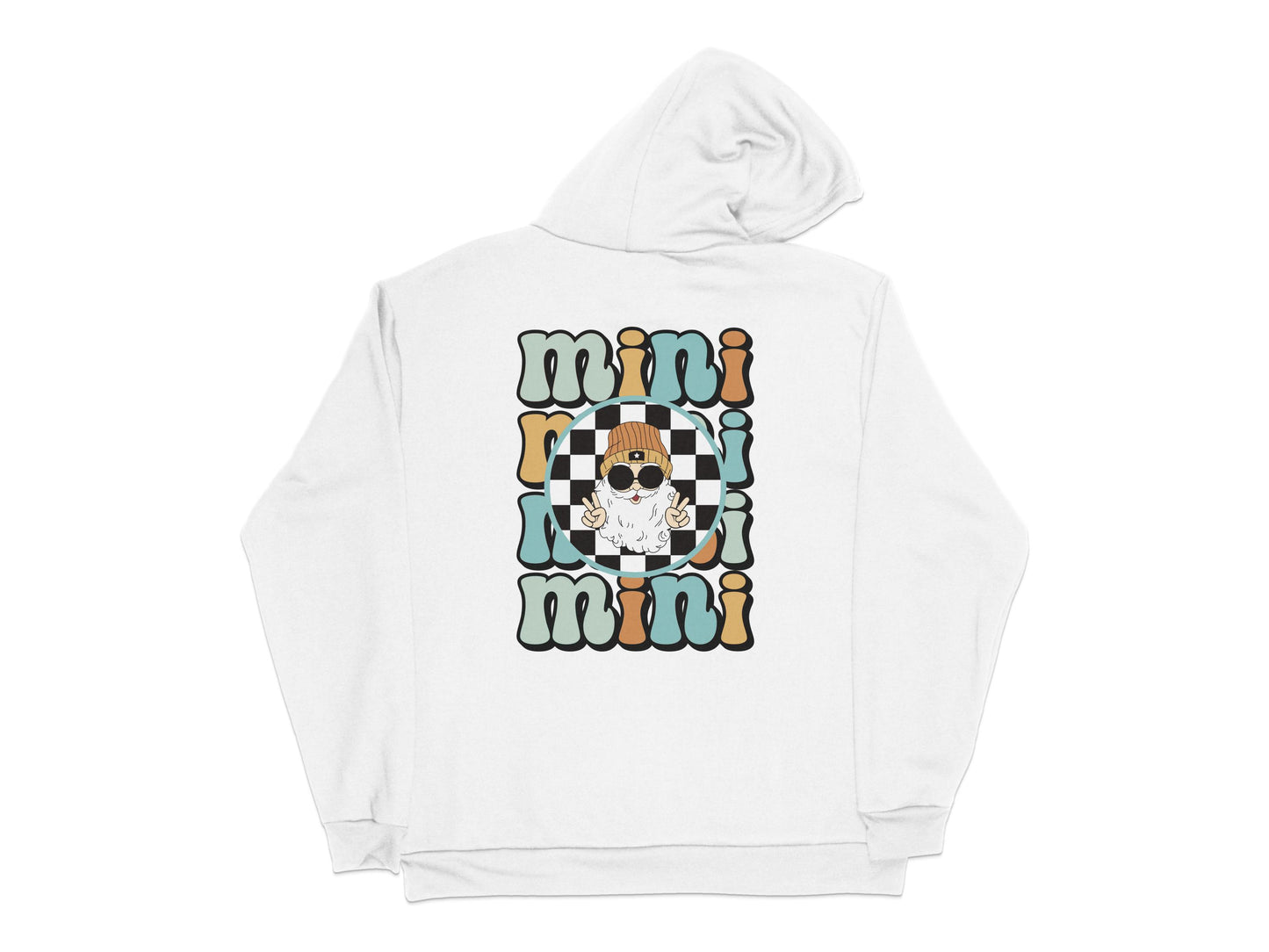 Trendy White Hoodie with Cute Dog Illustration, Stylish Graphic Sweatshirt for All Ages