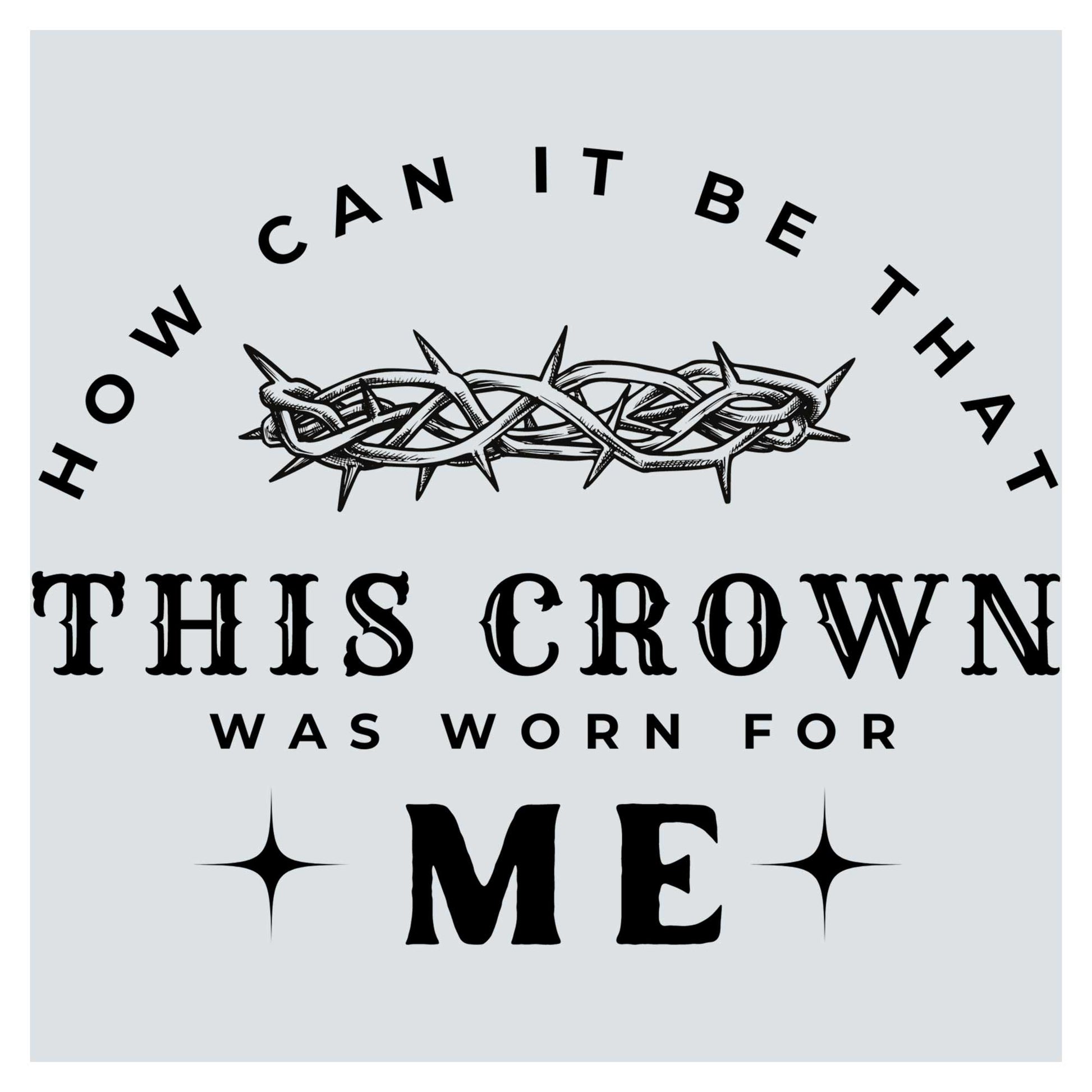 a black and white image with the words how can i be that this crown was
