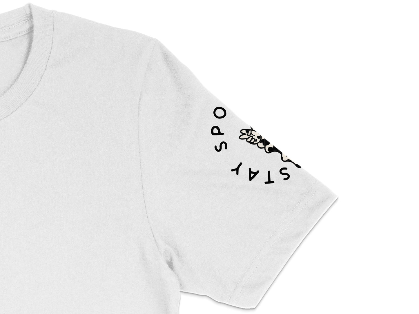 Minimalist Floral Graphic T-Shirt, White Cotton Tee, Simple Flower Design, Casual Women's Fashion, Trendy Spring Top