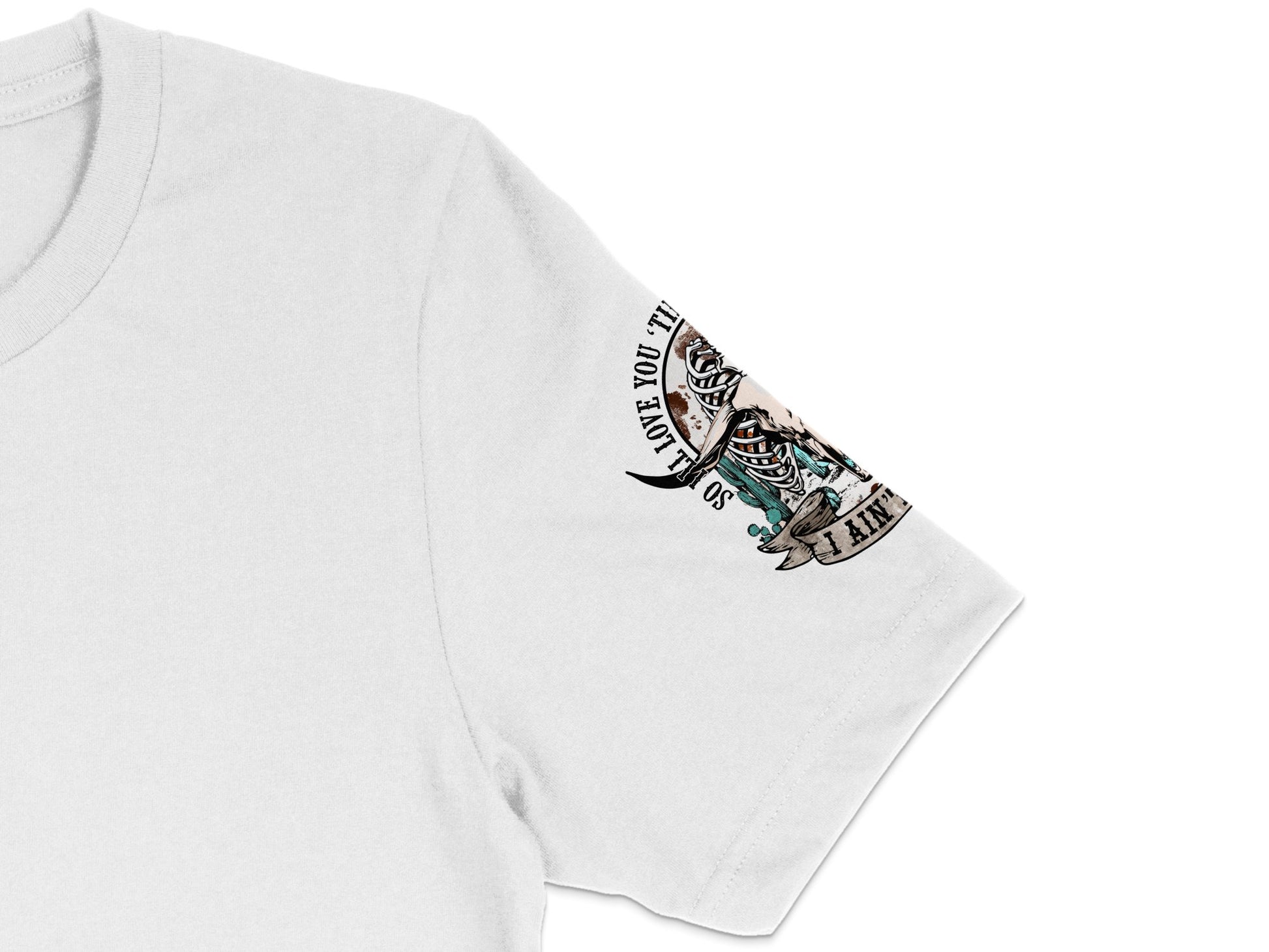 White Cotton T-Shirt with Graphic Tattoo Design, Unisex Casual Tee, Unique Ink Art Clothing