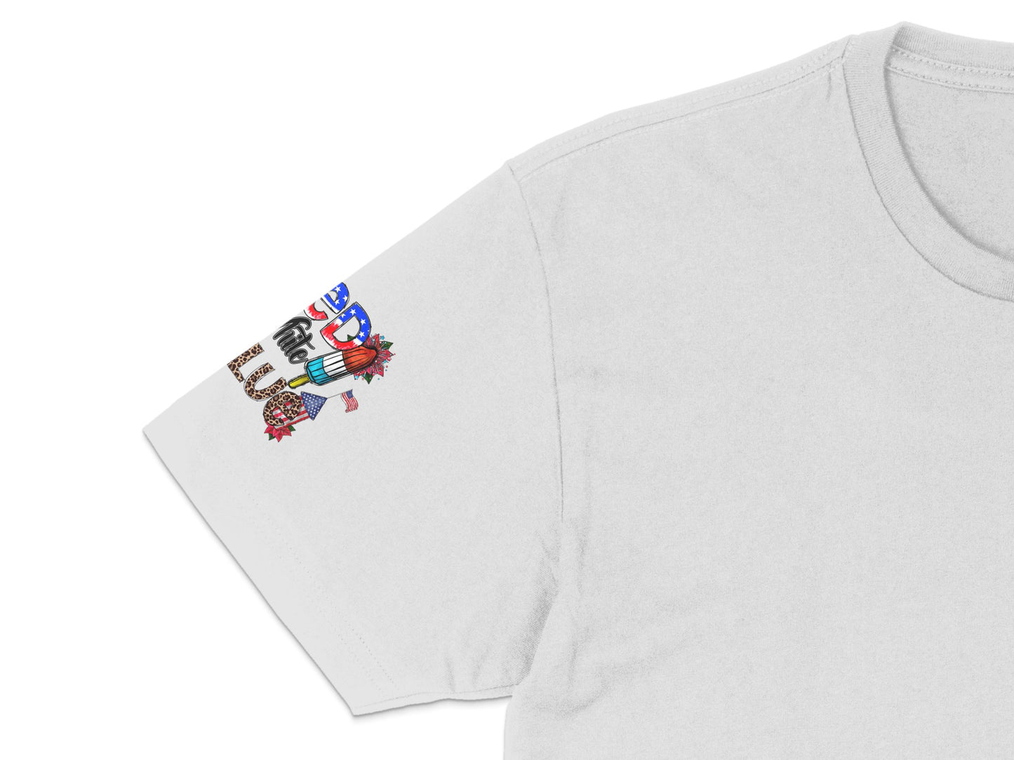 Unique White T-Shirt with Colorful Graphic Print, Casual Streetwear, Unisex Fashion Top, Trendy Graphic Tee for All Ages