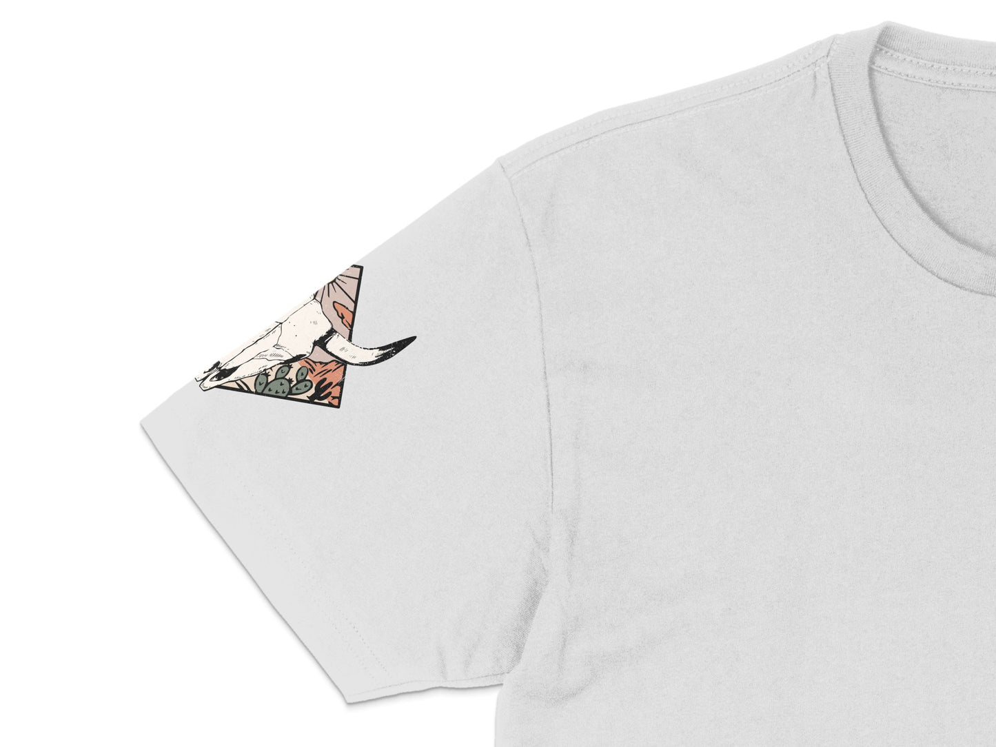 Unique Fox Print T-Shirt, Geometric Animal Design, Casual White Tee, Trendy Graphic Shirt for All Ages