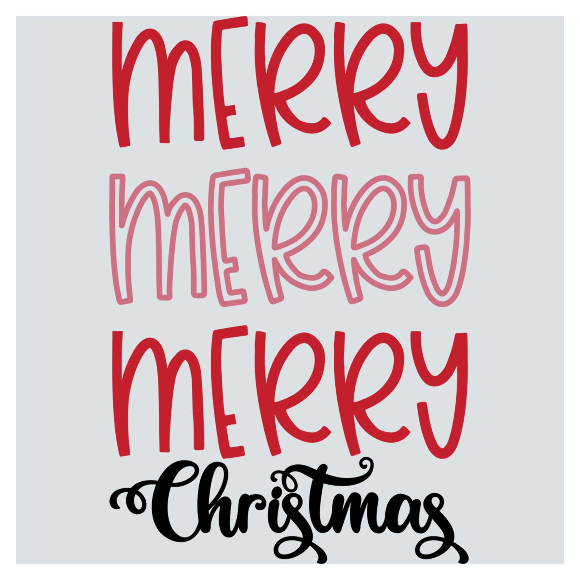 a merry christmas card with the words merry merry