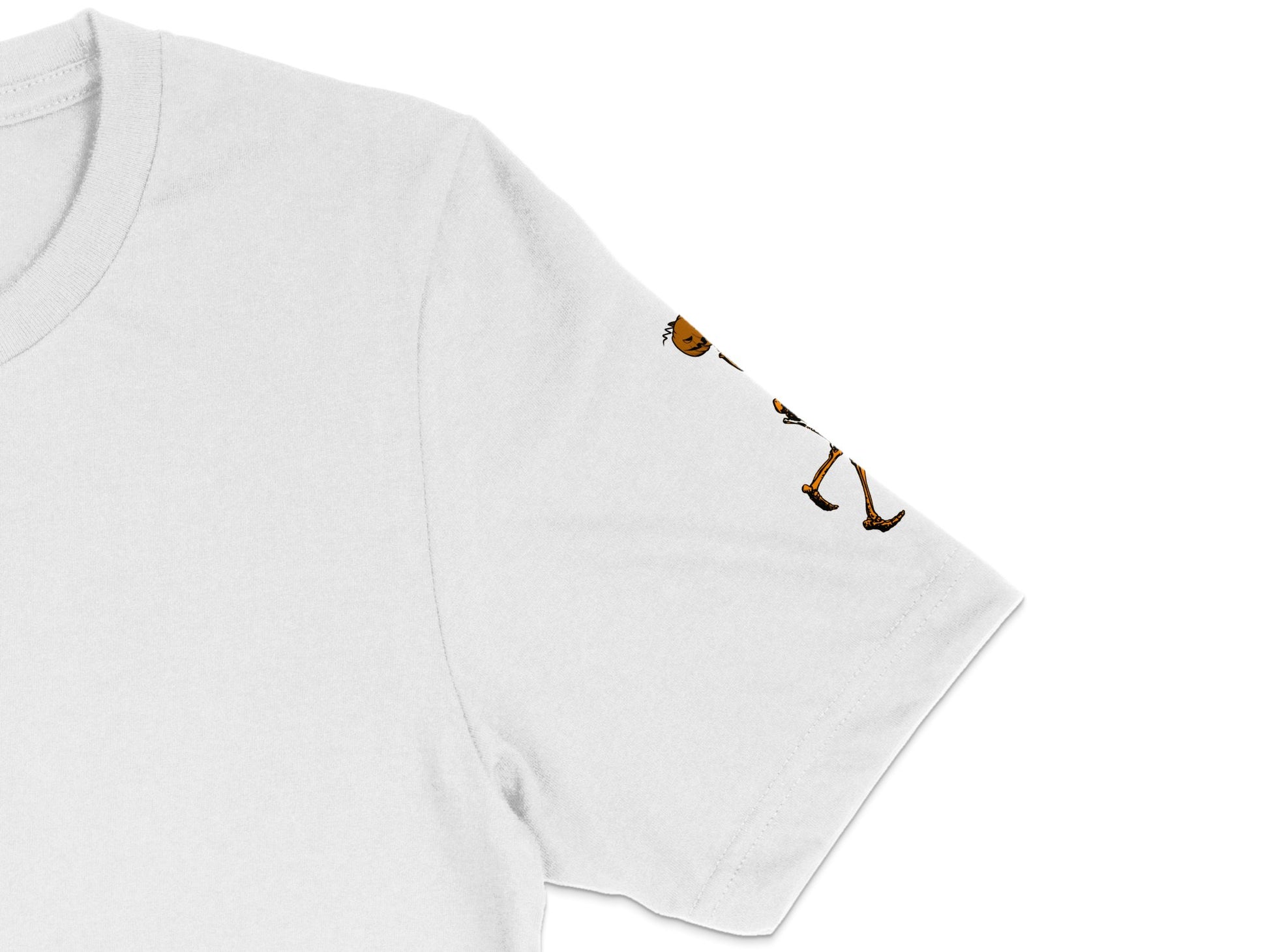 Minimalist White T-Shirt with Chest Embroidery - Simple Cotton Tee, Unisex Casual Top, Subtle Detail, Everyday Wear