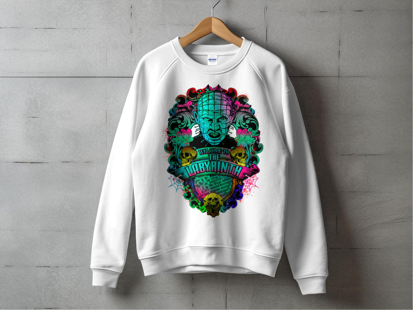 Labyrinth Movie Graphic Sweatshirt, Vintage Retro 1980s Inspired, Unisex Crewneck Pullover