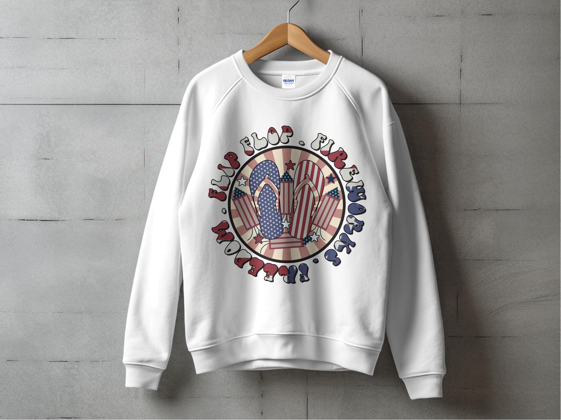 Patriotic NYC Sweatshirt, I Love New York City Skyline Crewneck, Urban Streetwear, Fashionable Casual Top, Red White Blue Design