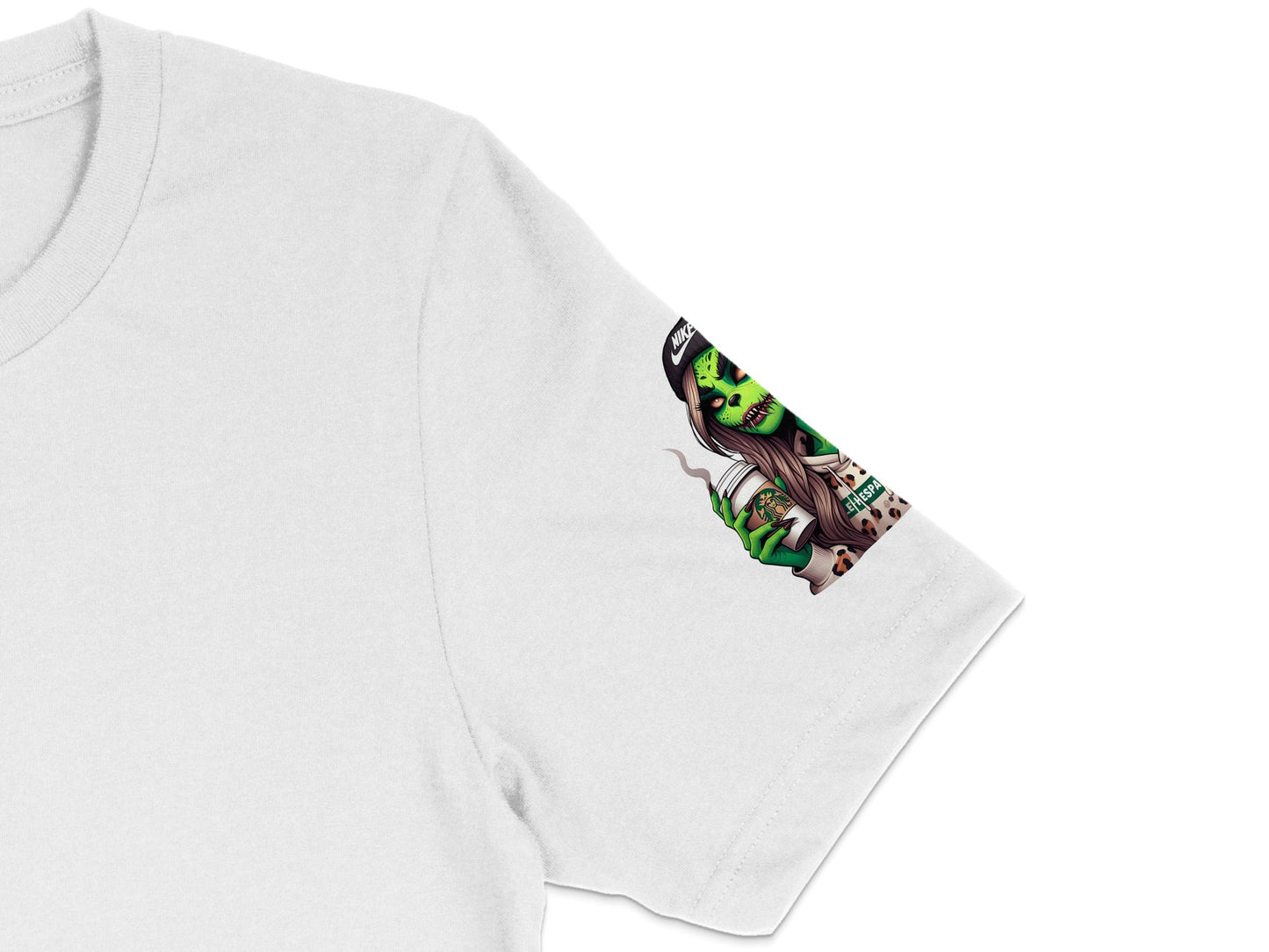 Witch Print T-Shirt, Halloween Graphic Tee, Women's Witchy Fashion, Spooky Casual Shirt, Unique Witch Design Top