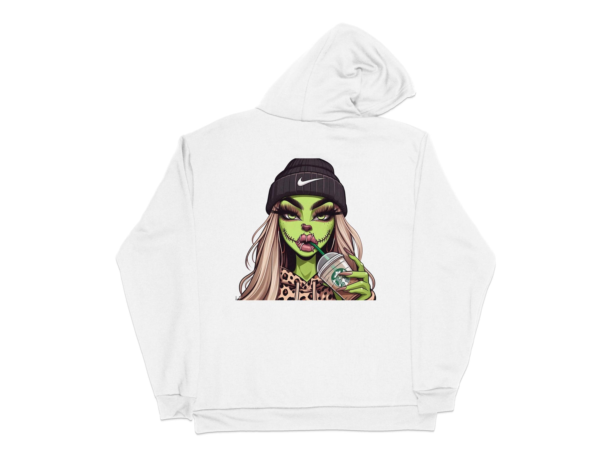 Stylish Leopard Print Hoodie with Fashionable Woman Graphic, Trendy Streetwear Sweatshirt for Casual Outfits