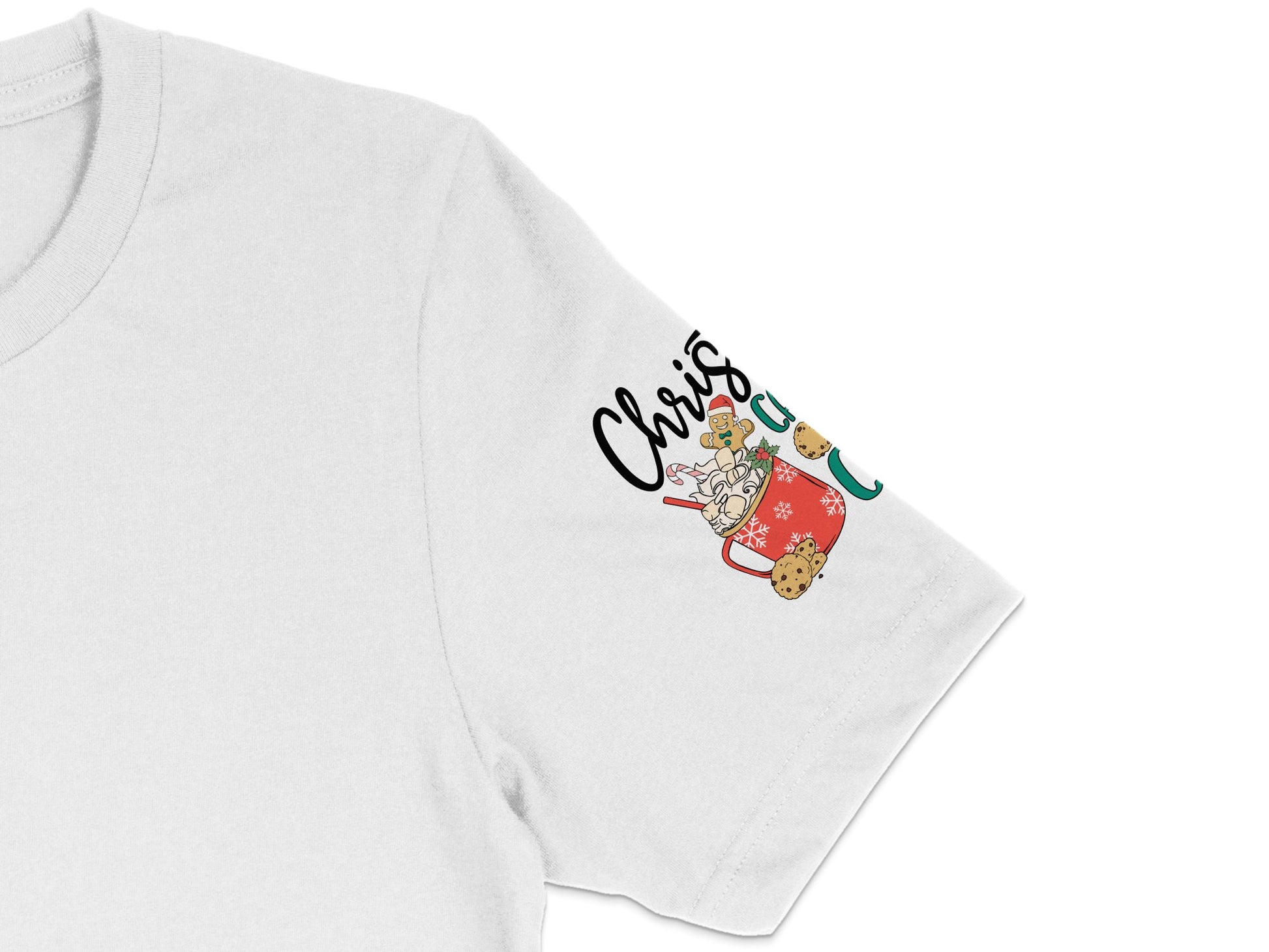 Cute Christmas Cats T-Shirt, Festive Holiday Graphic Tee, Cat Lover Gift, Unisex White T-shirt