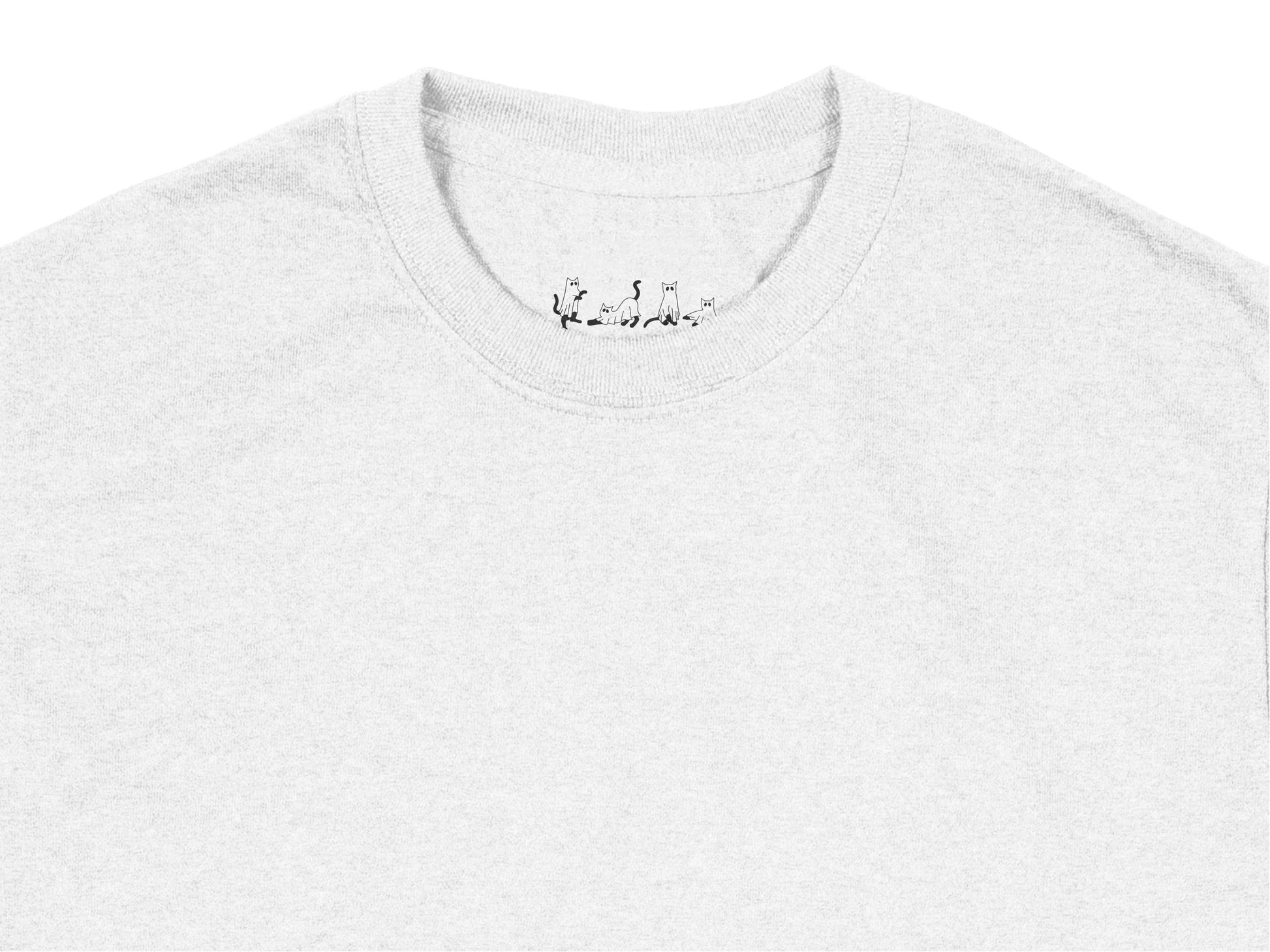 Minimalist Giraffe Family Graphic T-Shirt, Simple Animal Design, Casual Summer Top, Light Grey Cotton Tee, Unisex Fashion