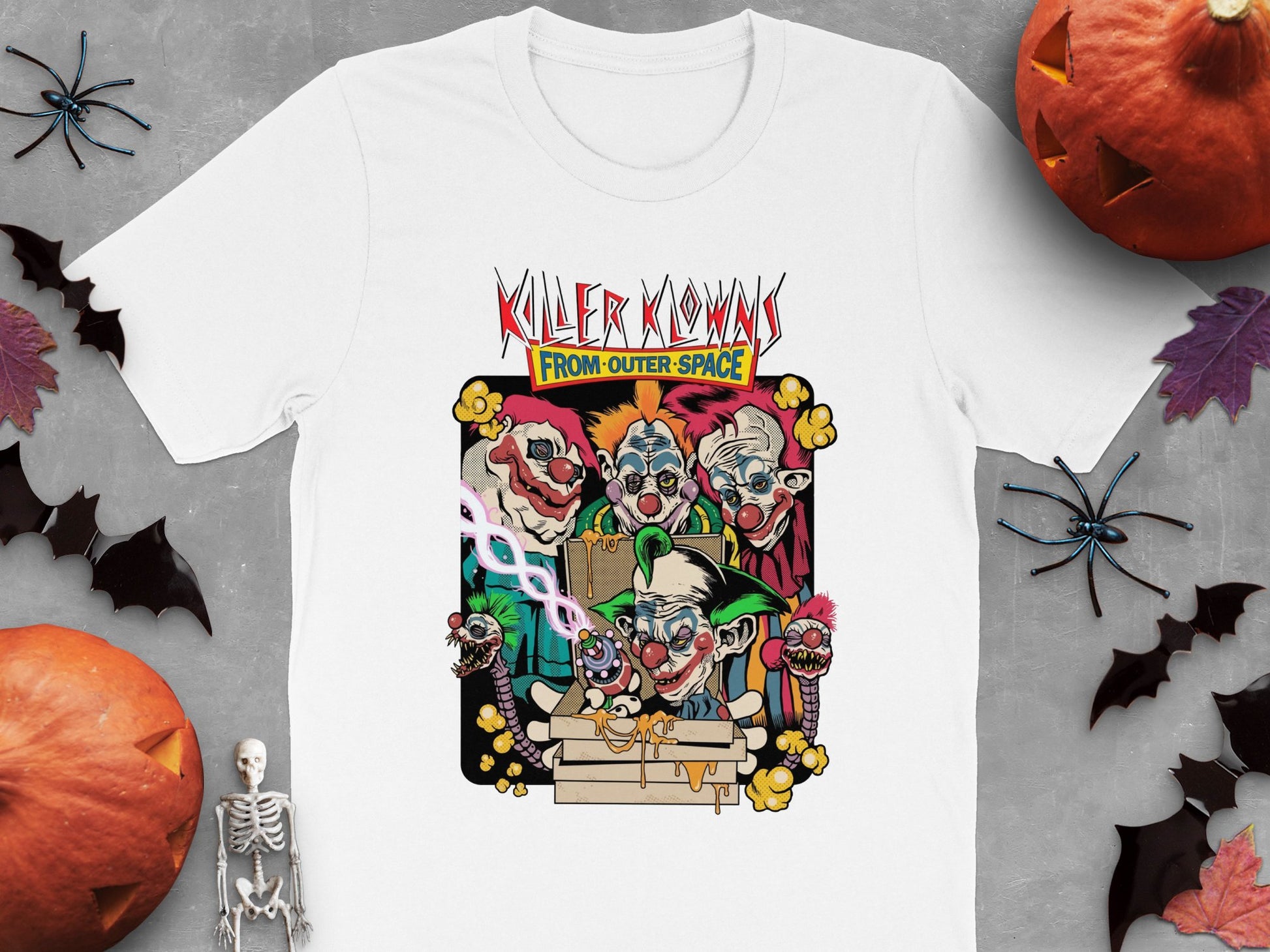 Killer Klowns from Outer Space Halloween T-Shirt, Vintage Horror Movie Tee, Unisex Graphic Shirt